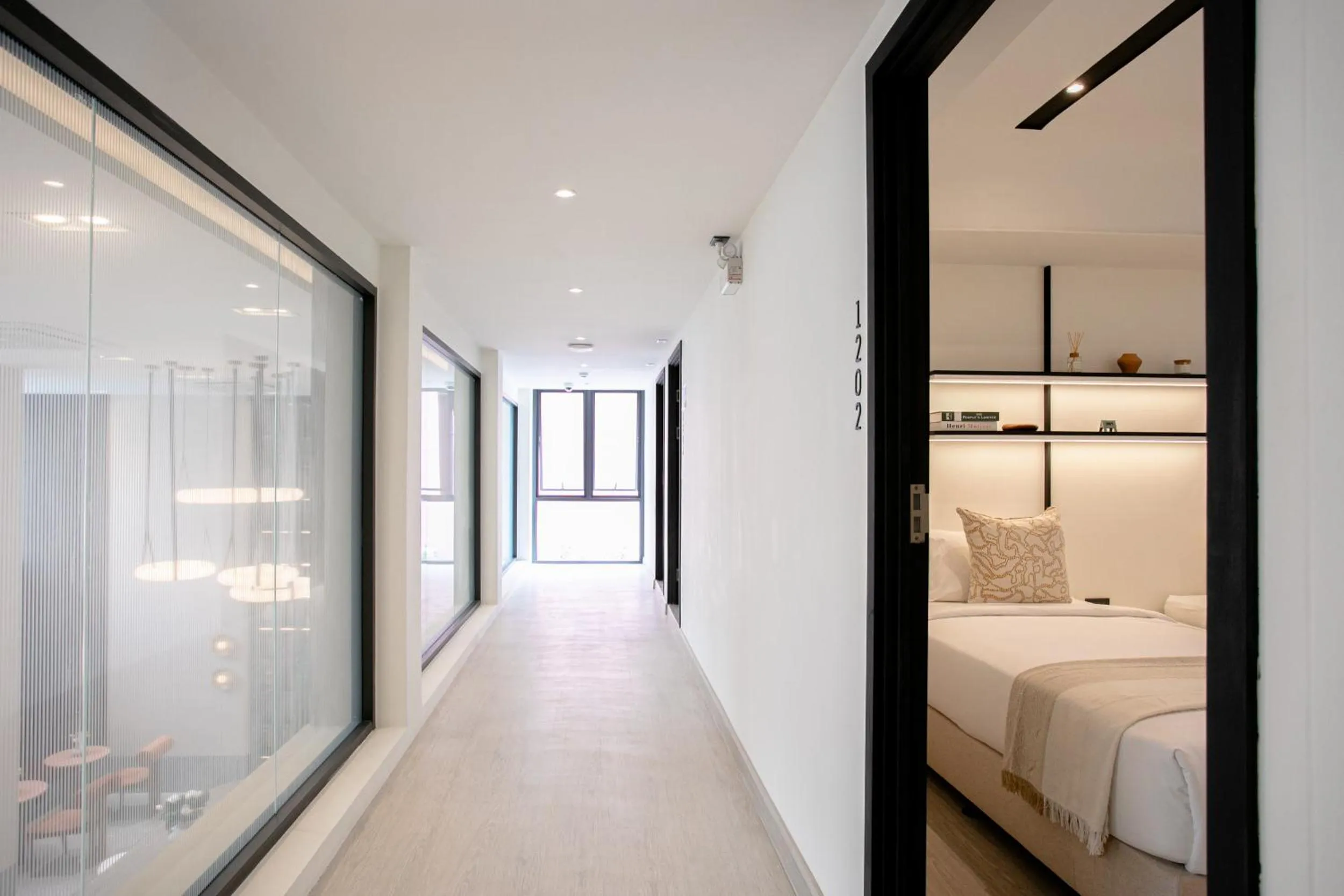 Bed in Pillow B Hotel