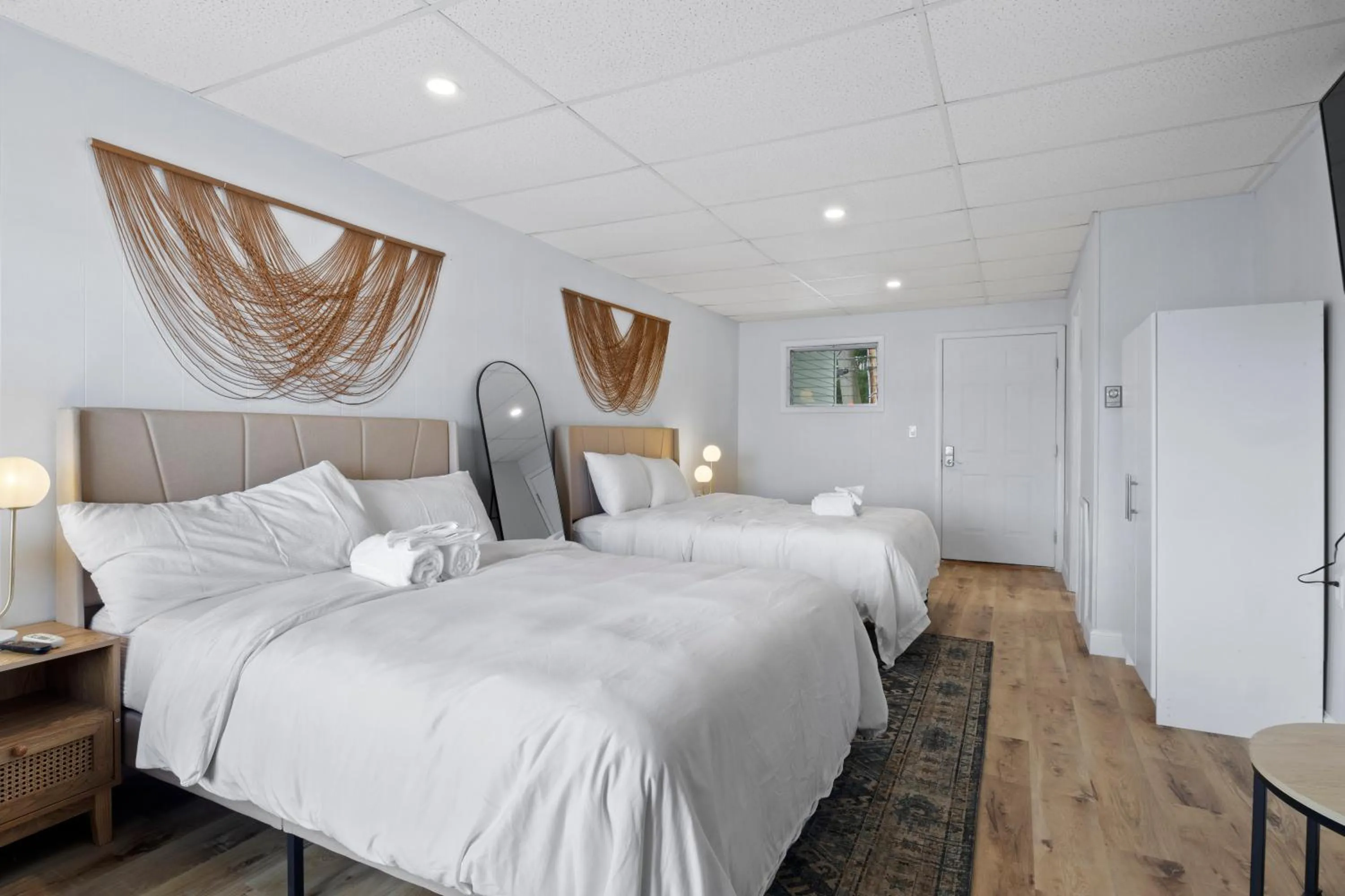 Bed in Showboat Hotel
