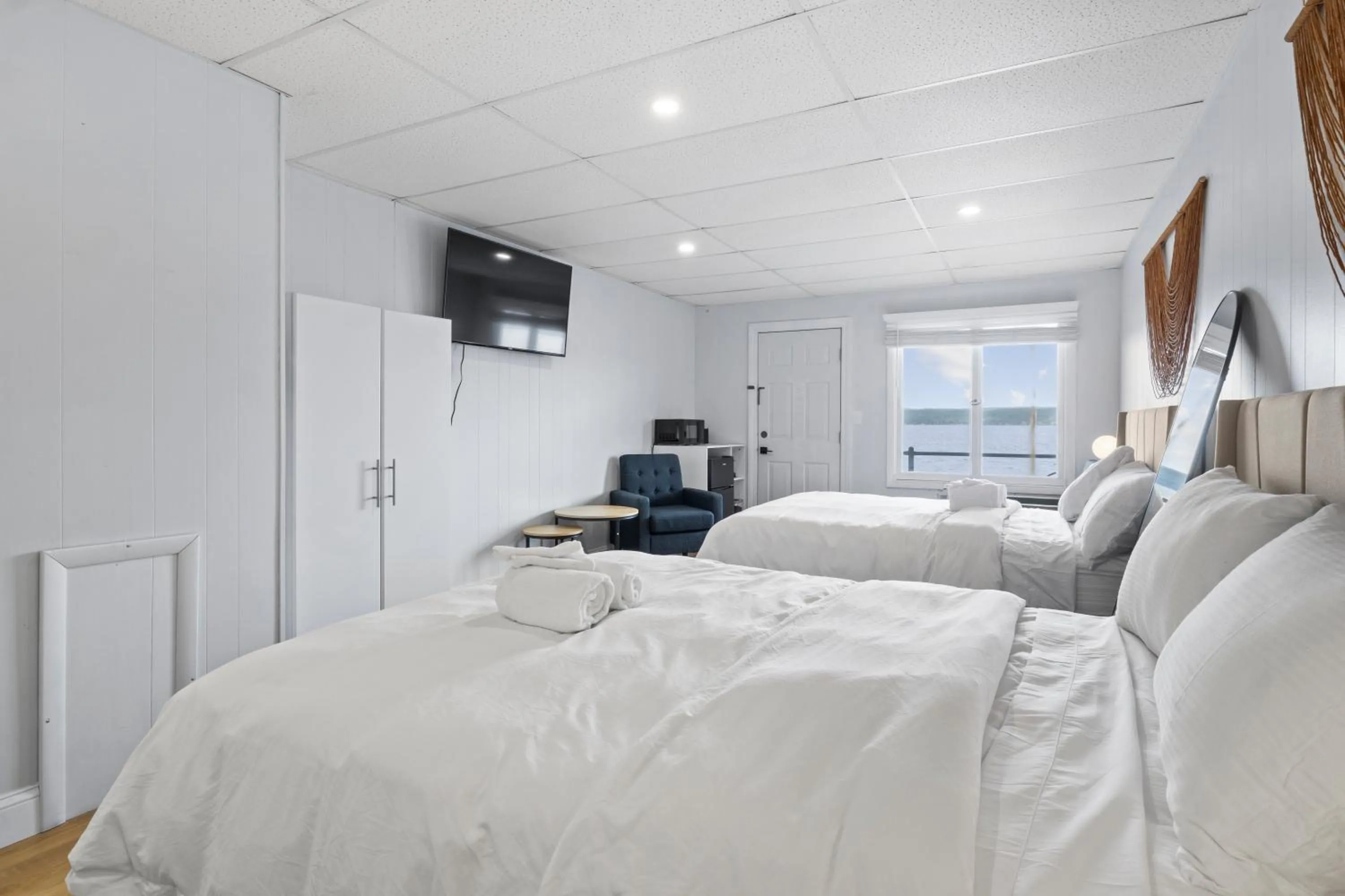 Bed in Showboat Hotel