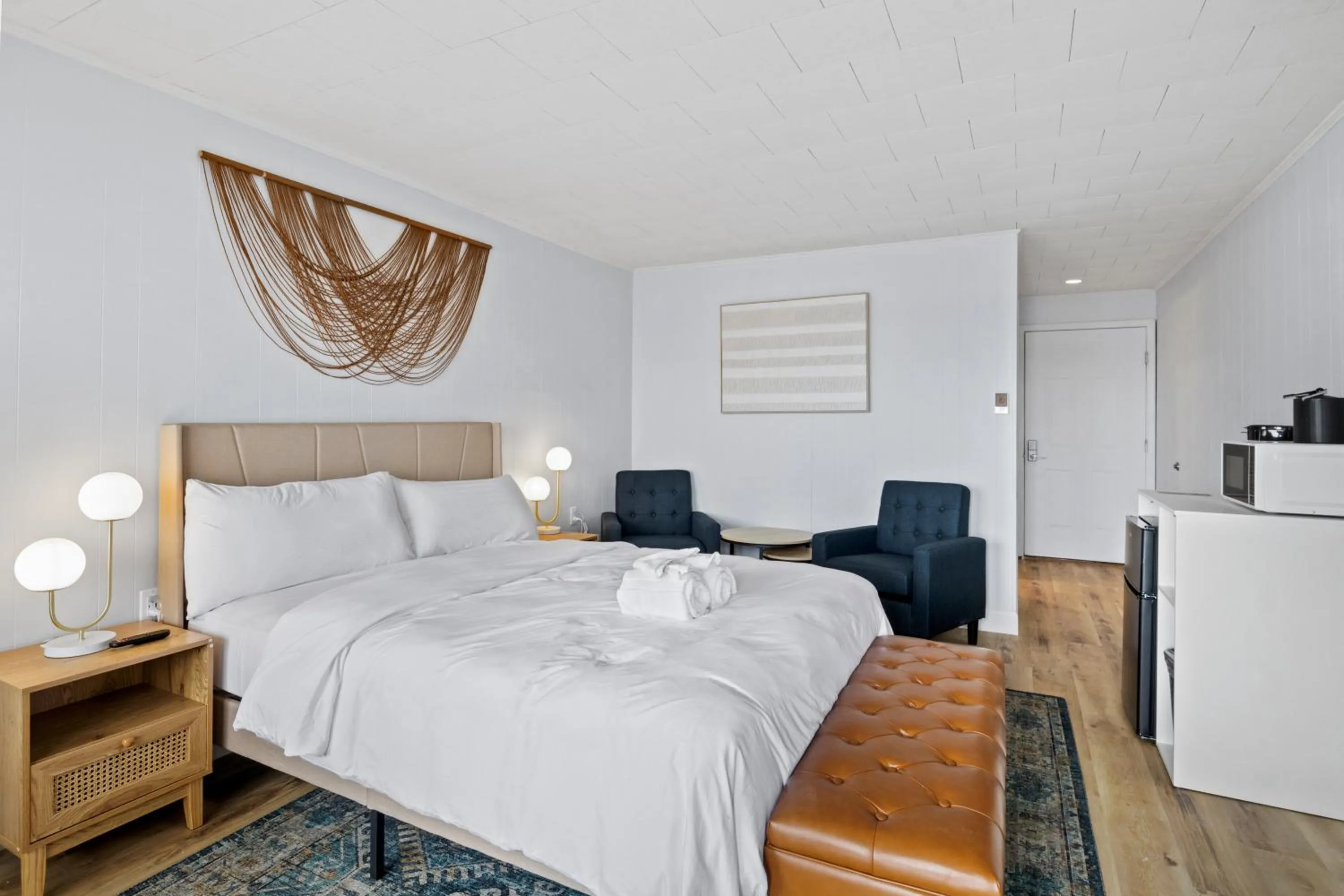 Bed in Showboat Hotel