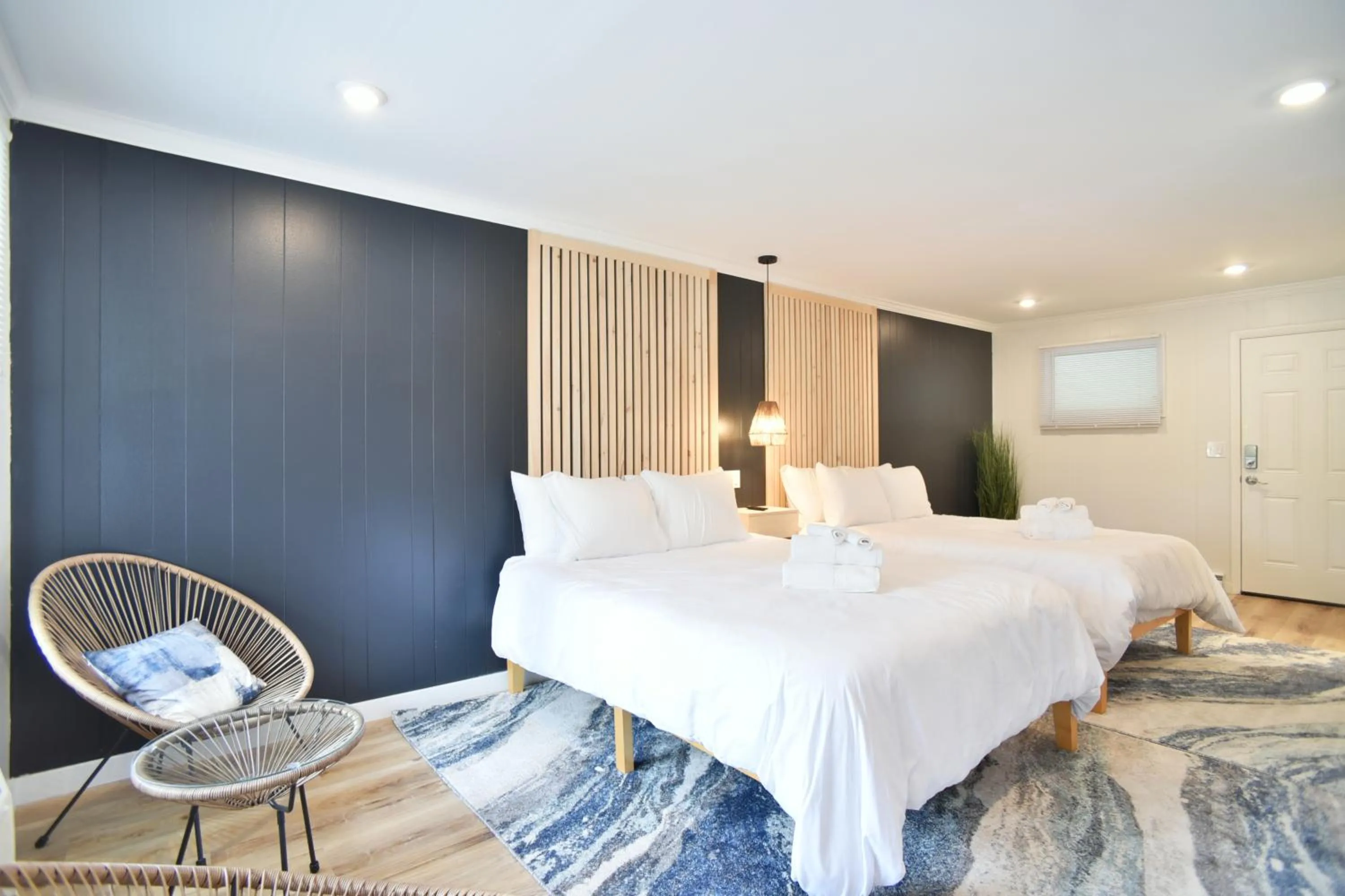 Bed in Showboat Hotel