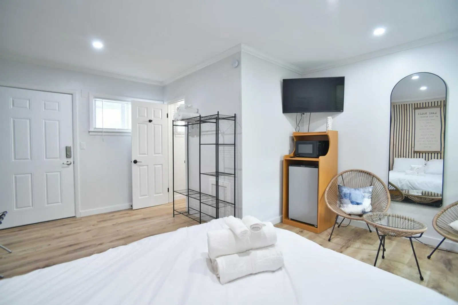 Bed in Showboat Hotel