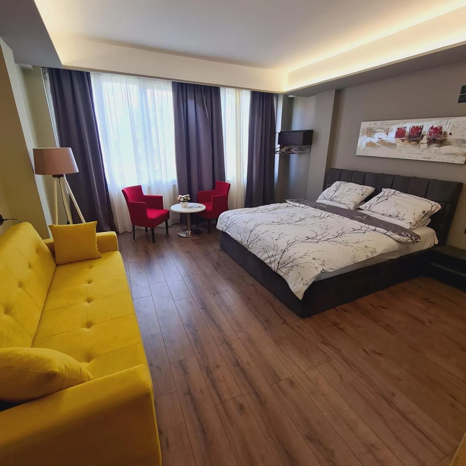 Photo of the whole room, Bed in Driti Central Hotel