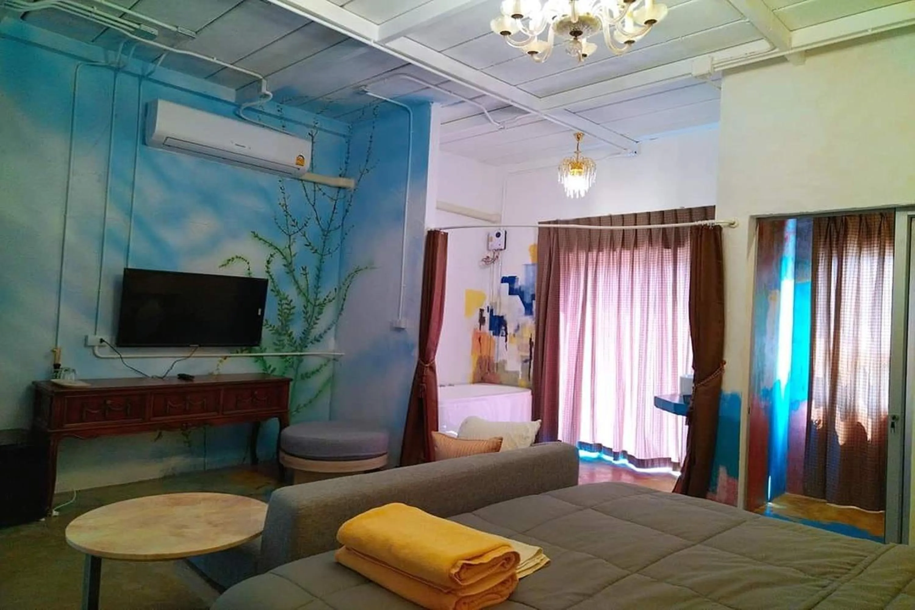 TV and multimedia, Bed in Khao Chi Chan Resort