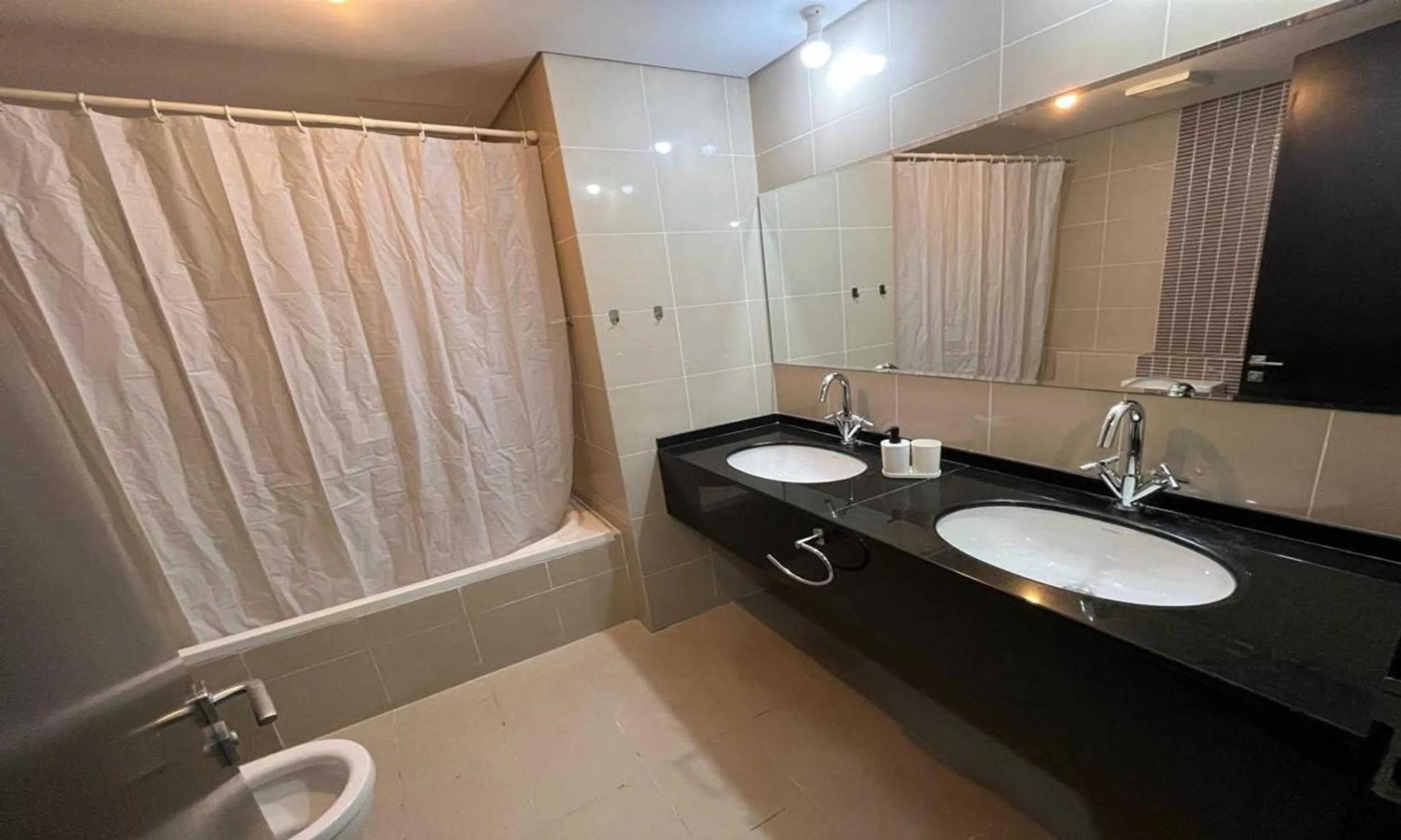 Bathroom in City View Furnished Apartment in Palette Tower in Tourist Club Area