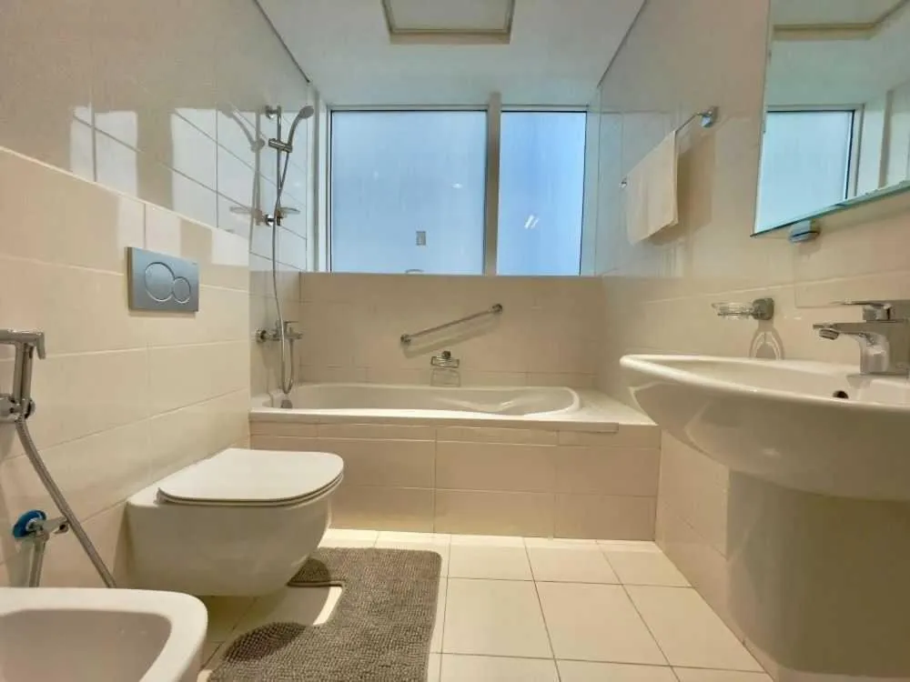 Bathroom in City View Furnished Apartment in Palette Tower in Tourist Club Area