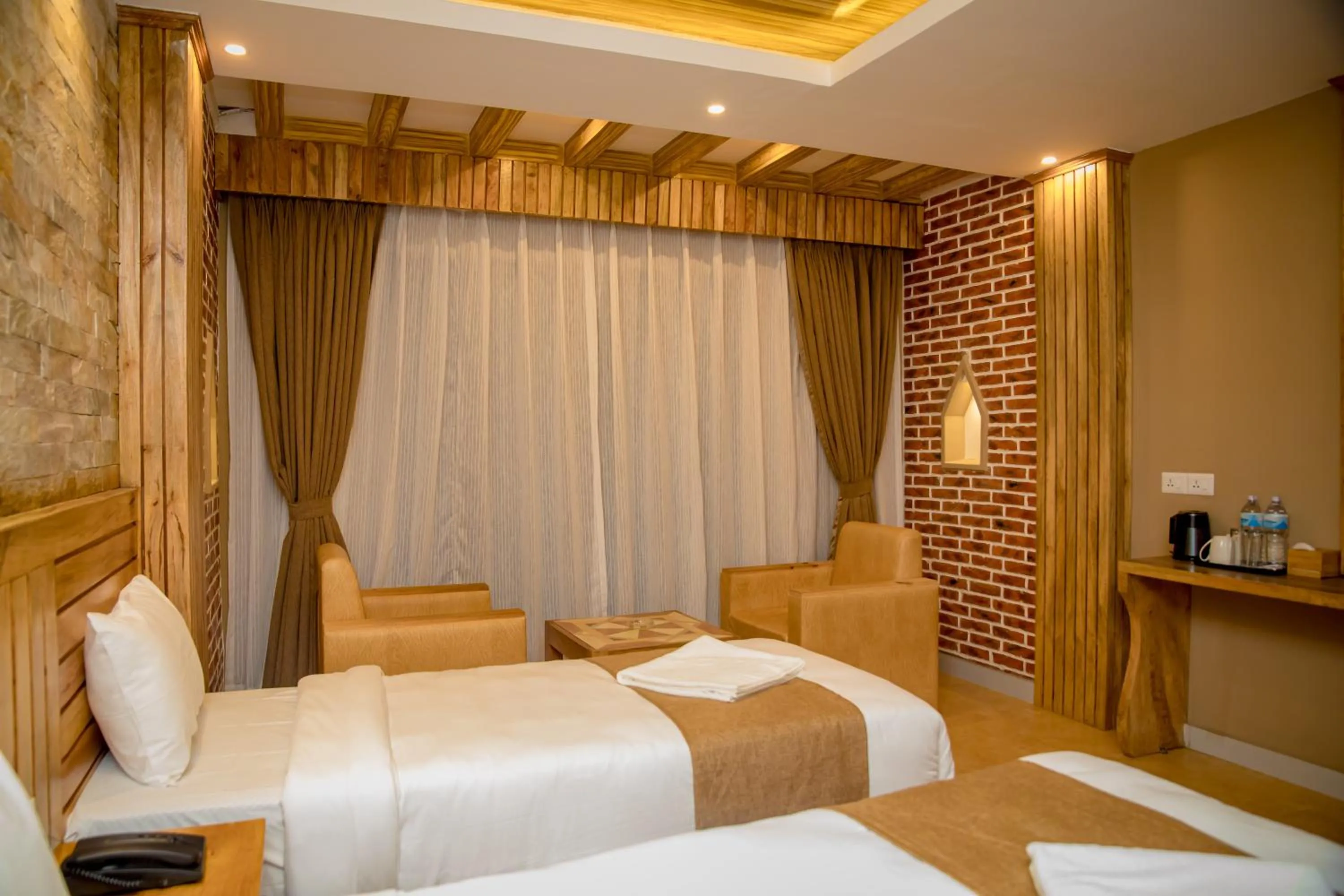Bed in Hotel Matina Suites