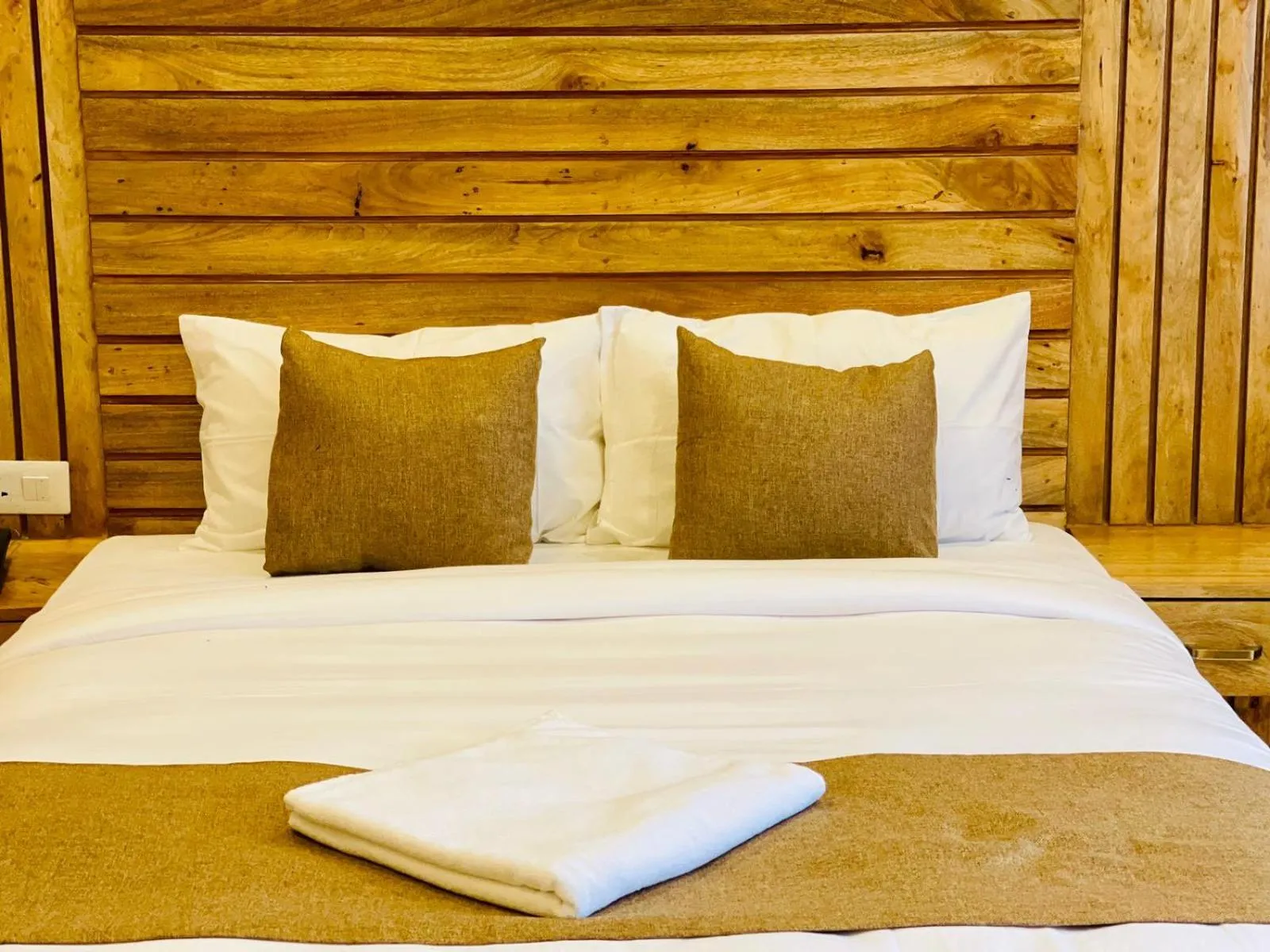 Bed in Hotel Matina Suites