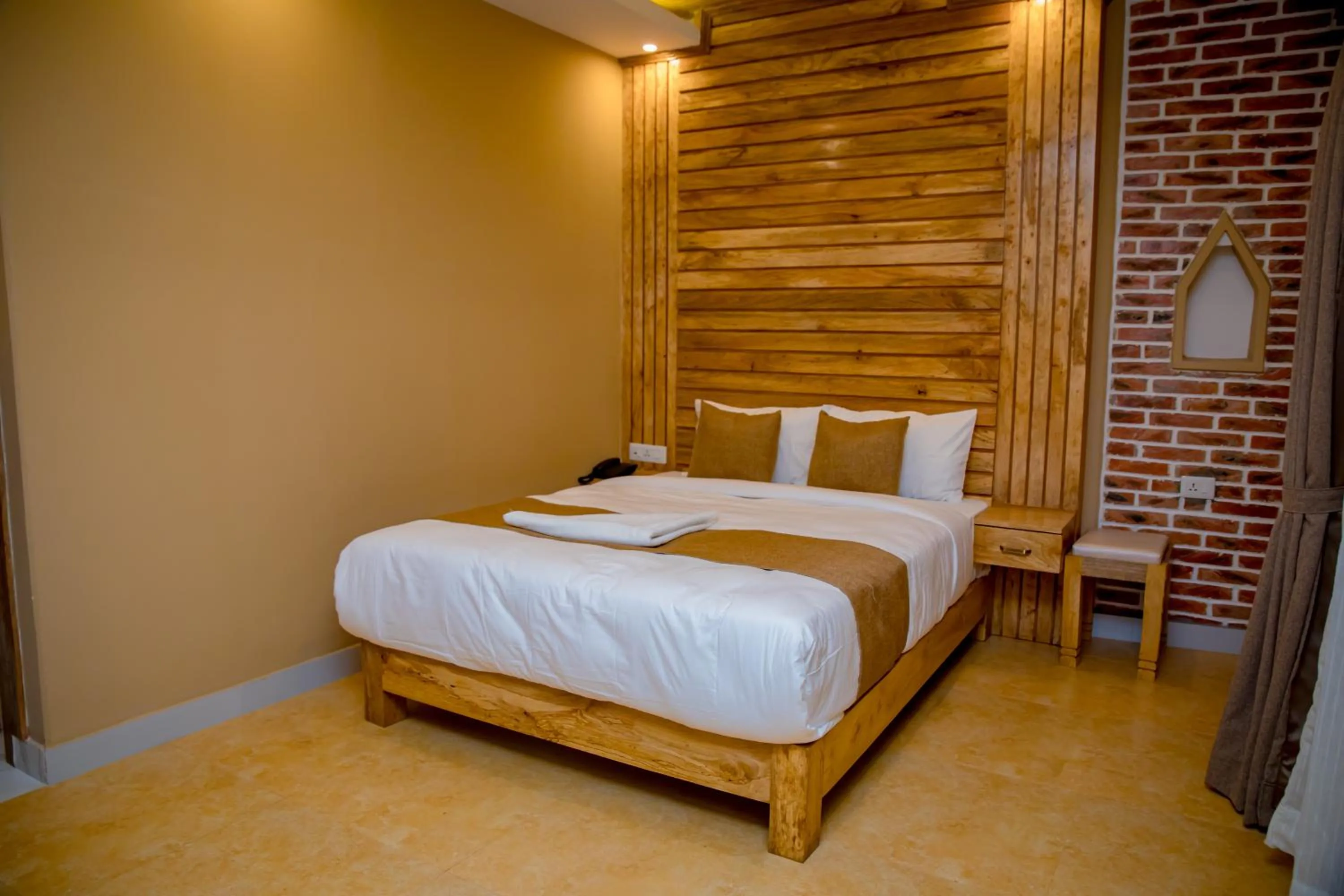Bed in Hotel Matina Suites