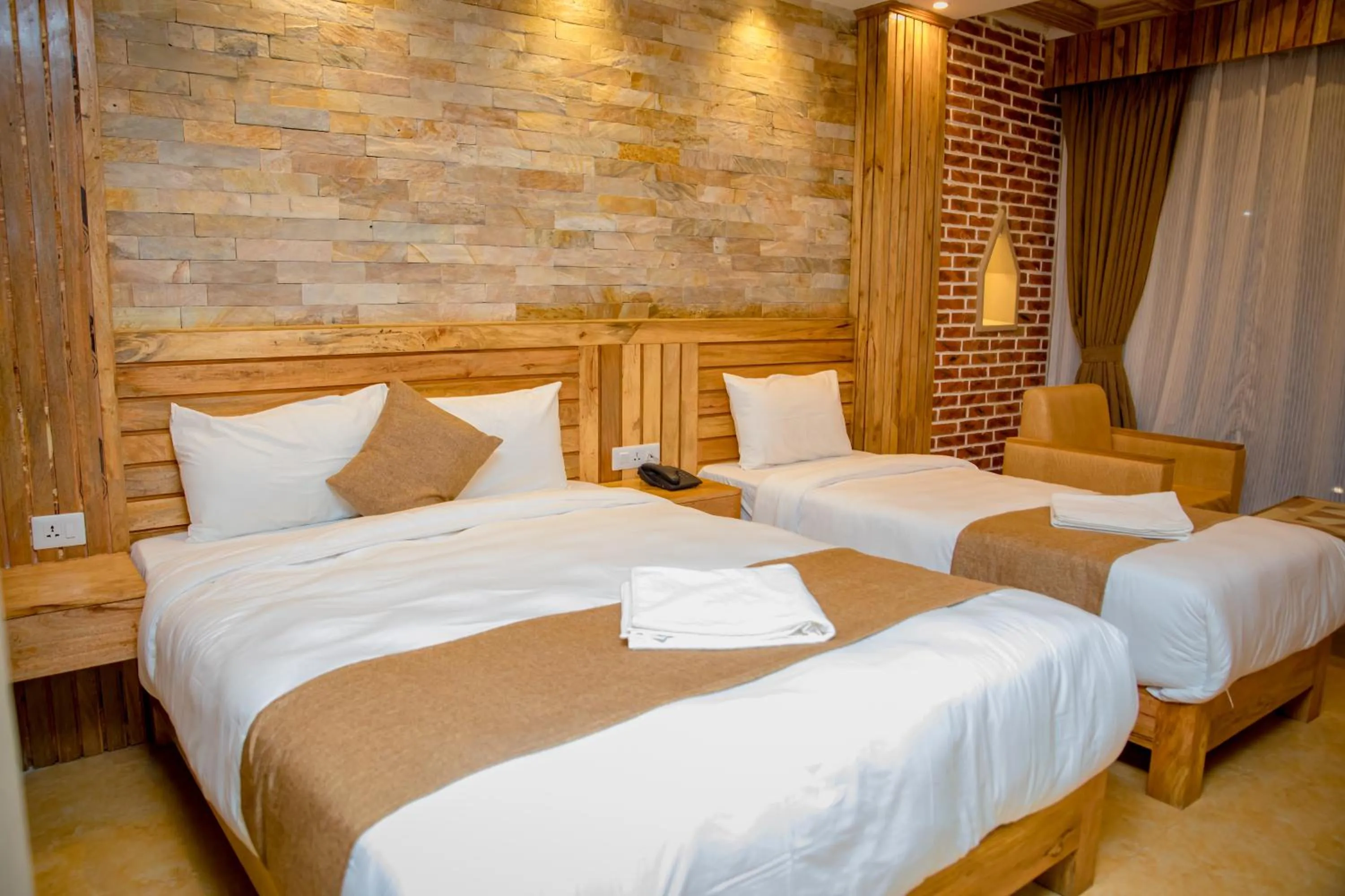 Bed in Hotel Matina Suites