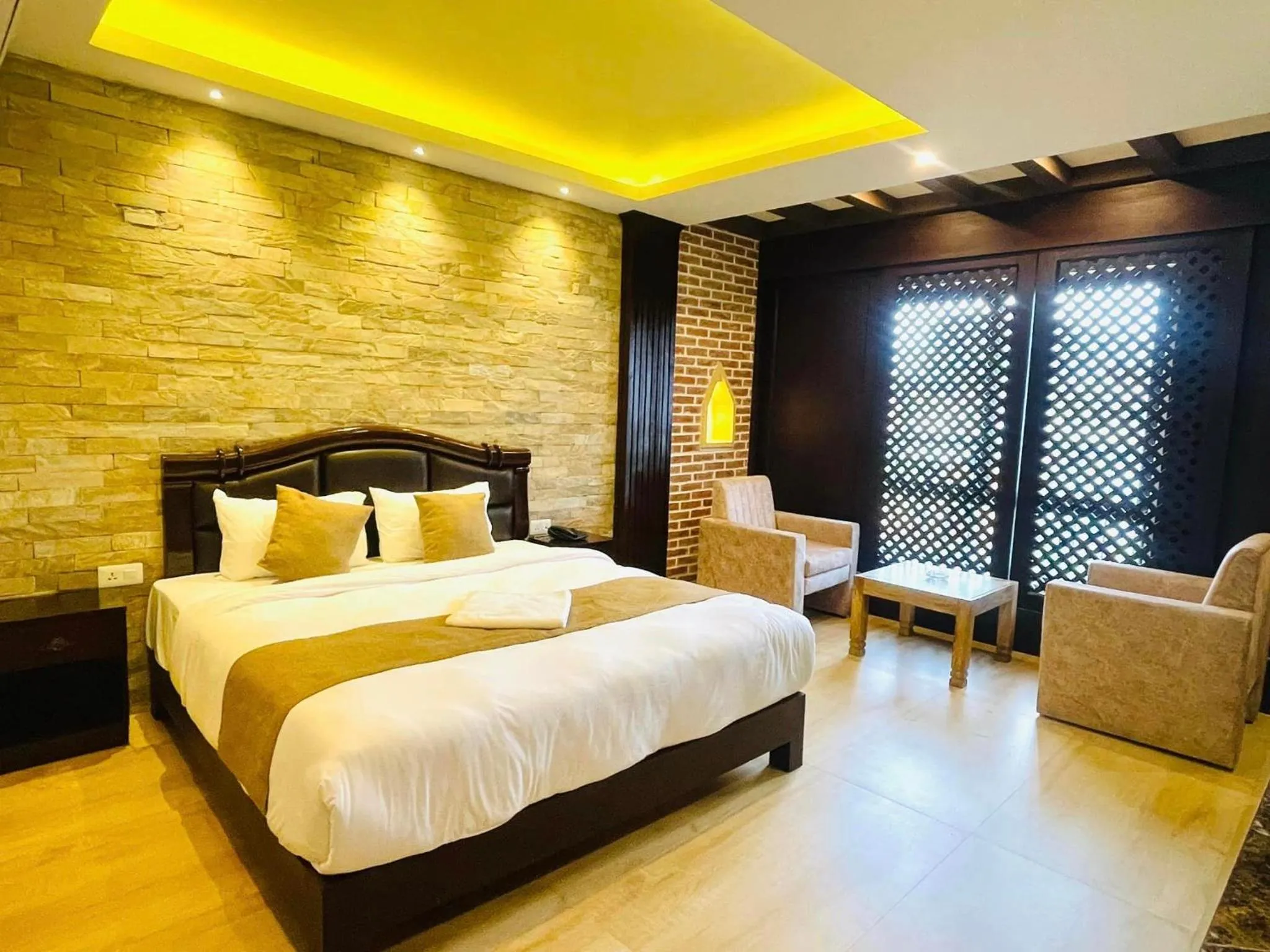 Bed in Hotel Matina Suites