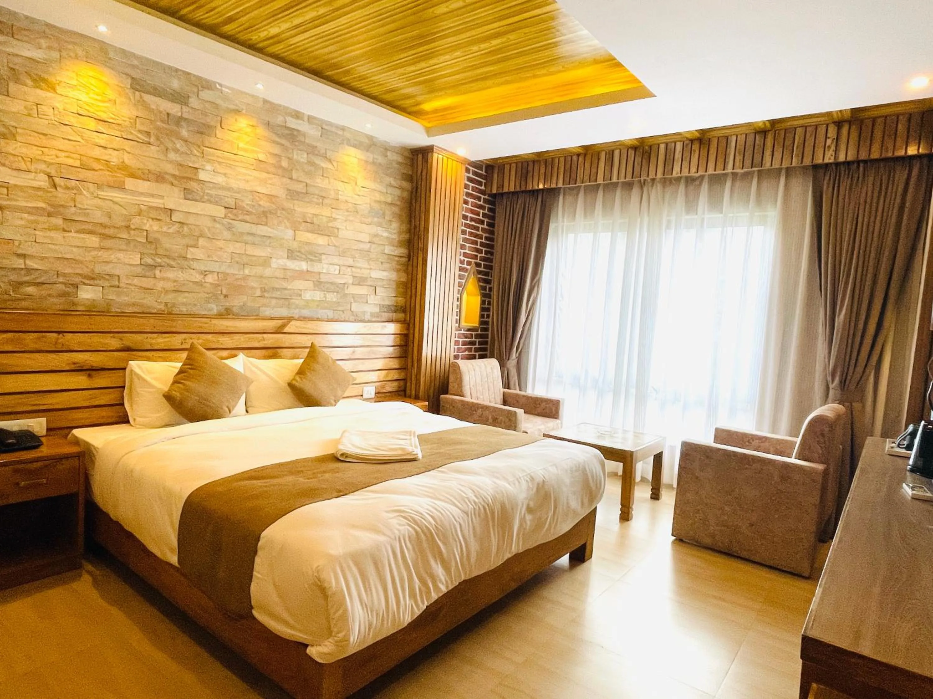 Bed in Hotel Matina Suites