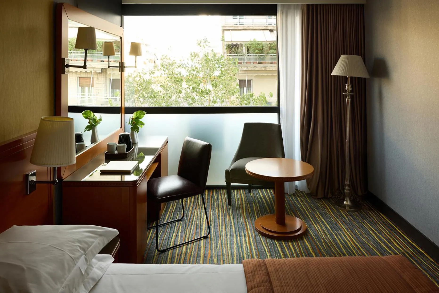 View (from property/room), Bed in President Hotel Athens