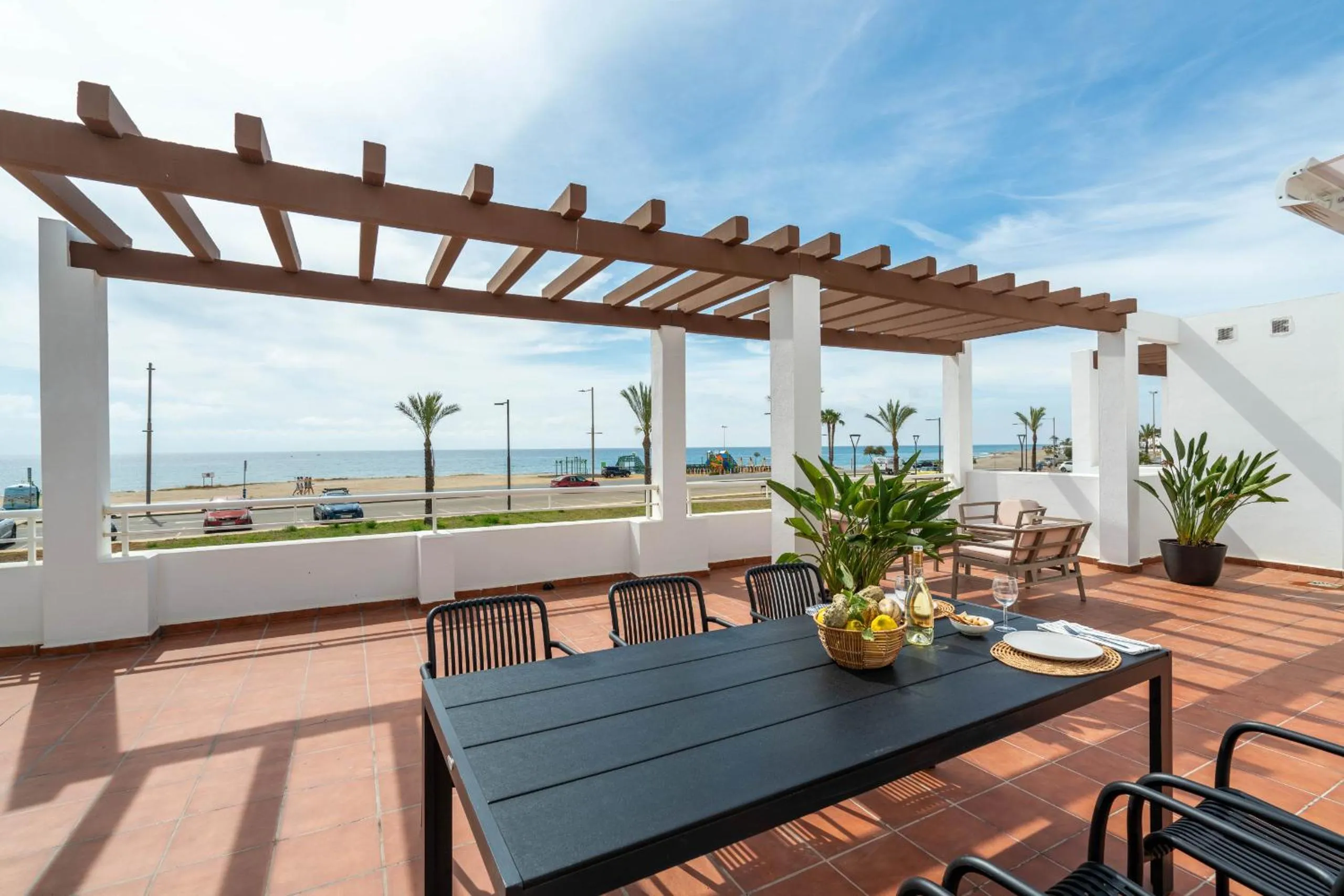 Patio in AlmeriaSuite Mojacar Breeze Apartments