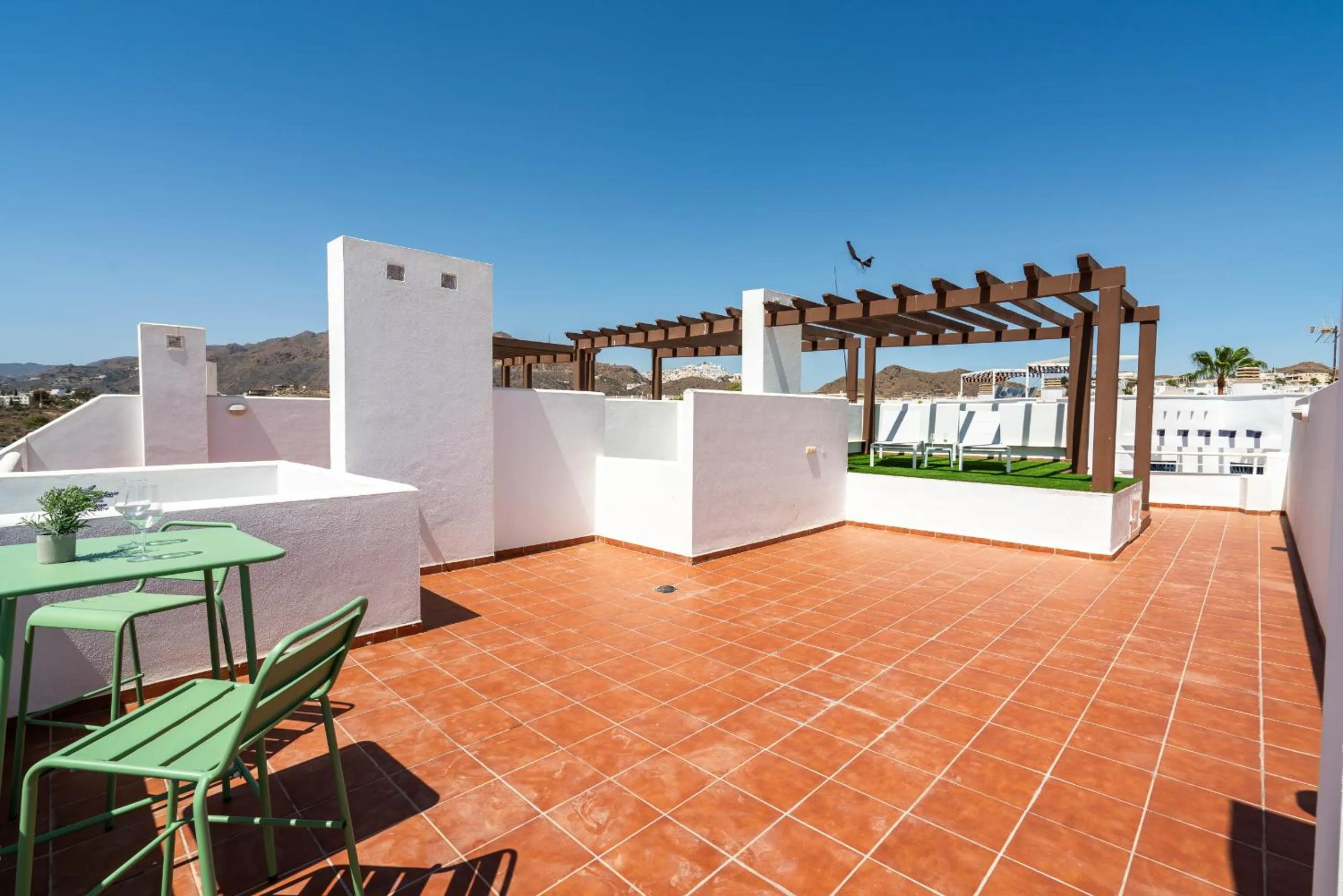 Balcony/Terrace in AlmeriaSuite Mojacar Breeze Apartments