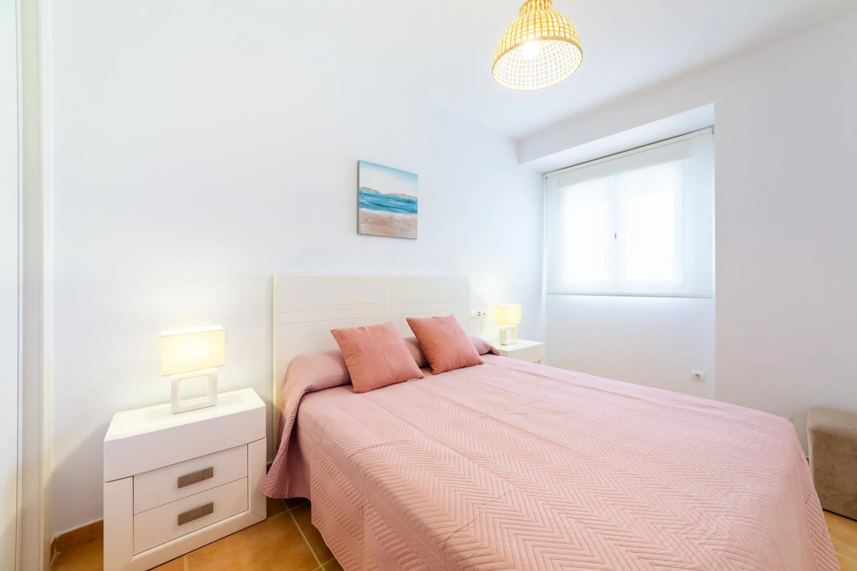 Bed in AlmeriaSuite Mojacar Breeze Apartments