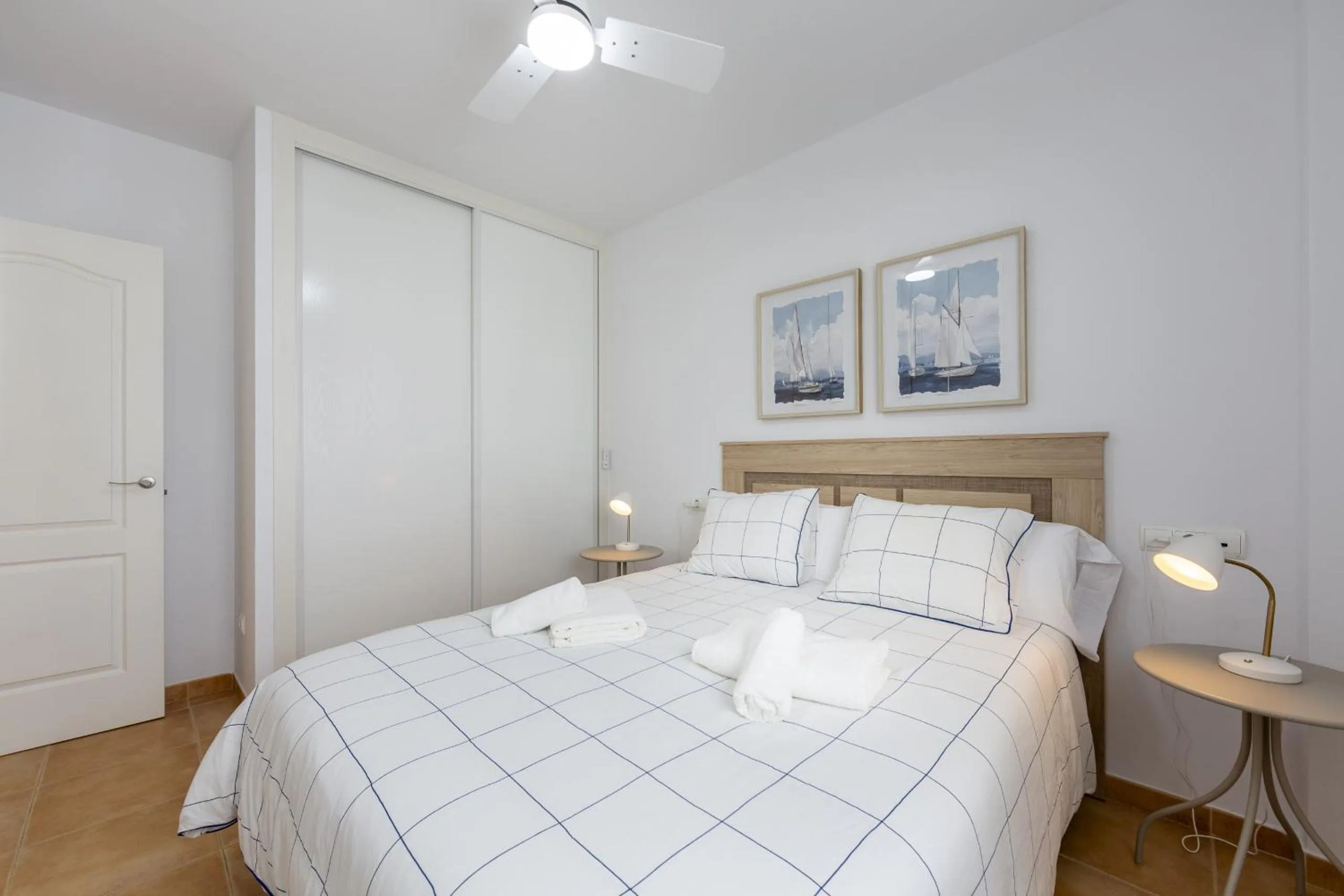 Bed in AlmeriaSuite Mojacar Breeze Apartments