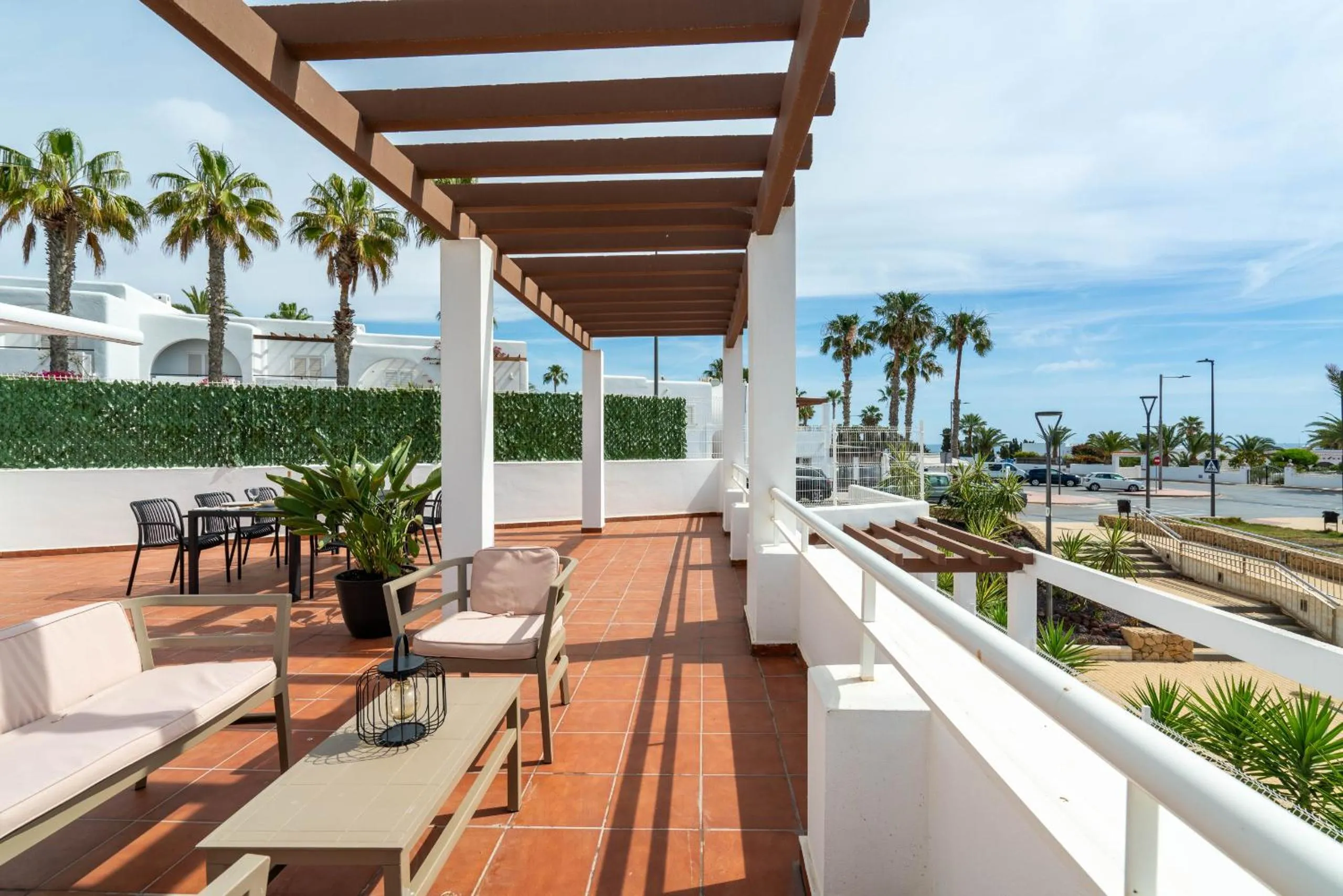 Patio in AlmeriaSuite Mojacar Breeze Apartments