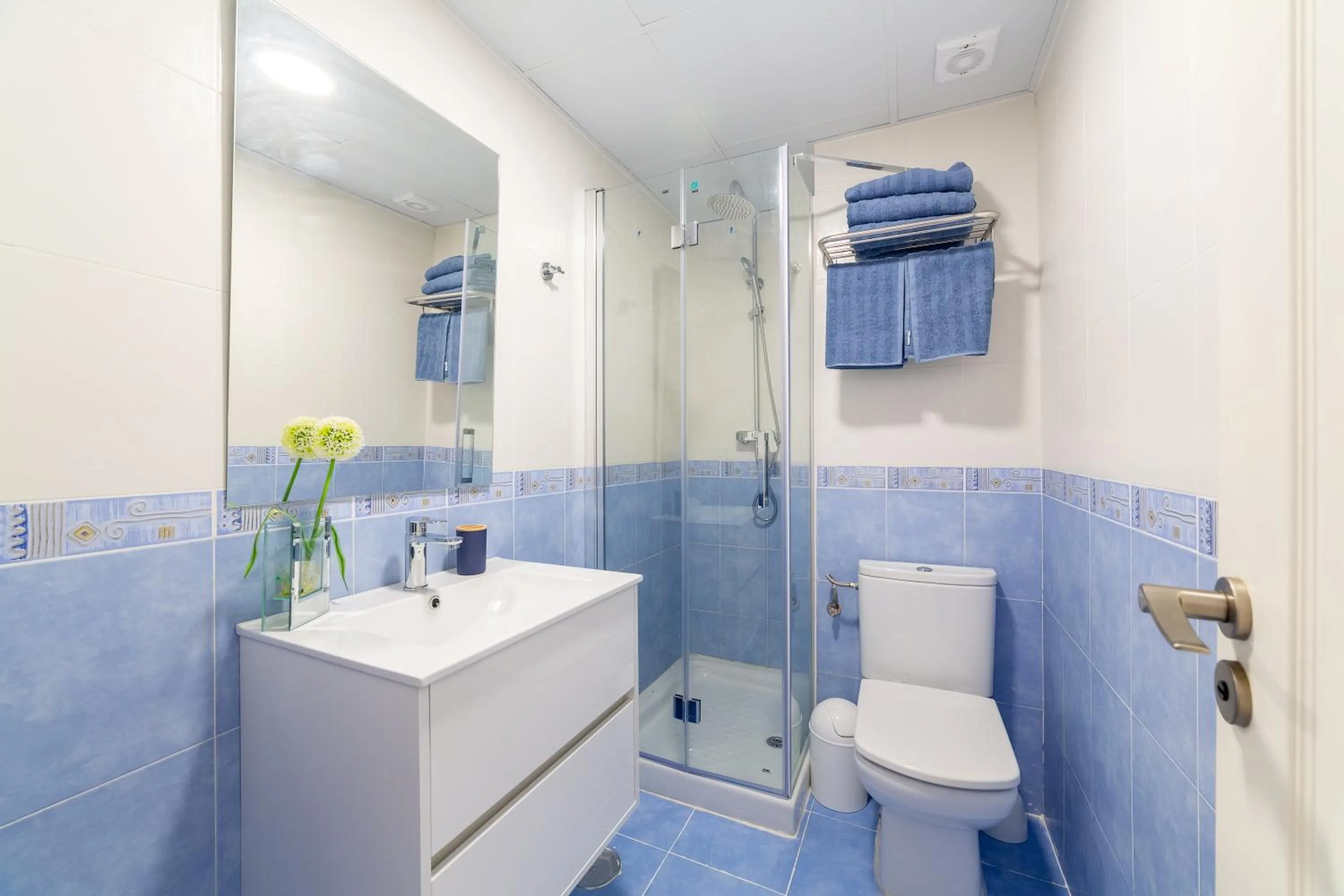 Shower in AlmeriaSuite Mojacar Breeze Apartments