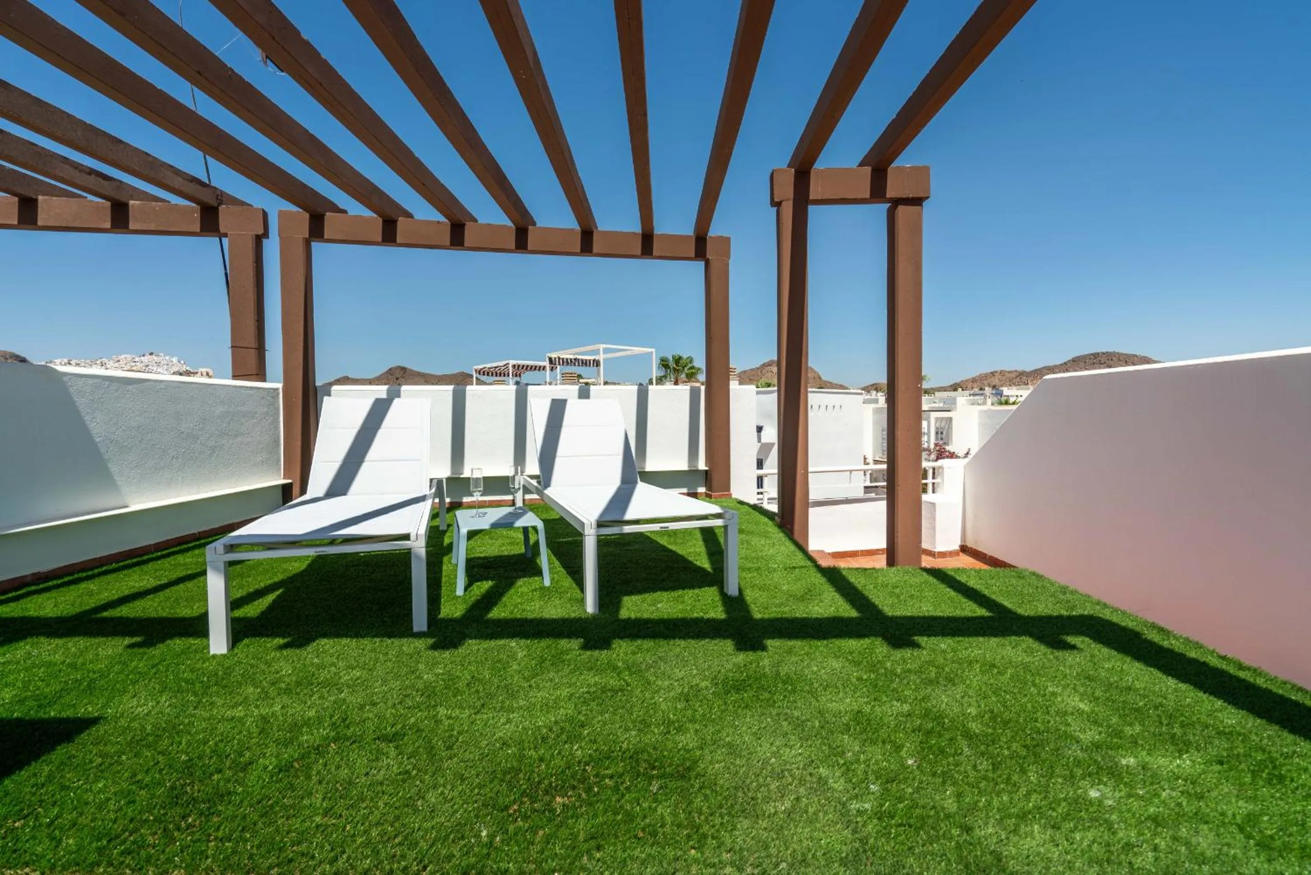 Balcony/Terrace in AlmeriaSuite Mojacar Breeze Apartments