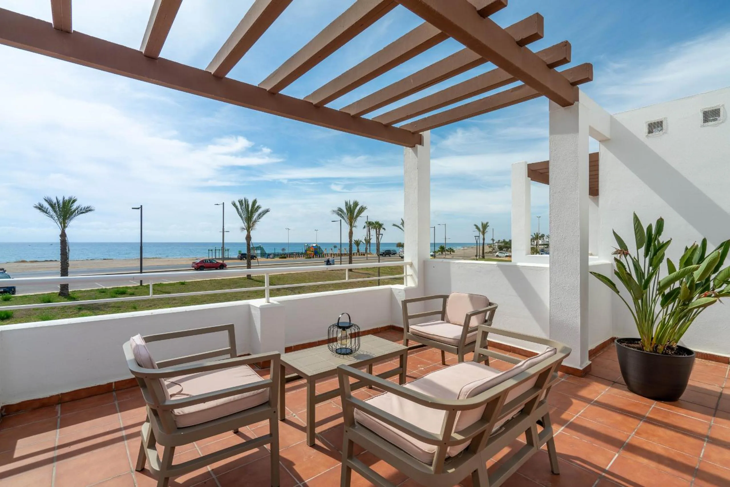 Patio in AlmeriaSuite Mojacar Breeze Apartments