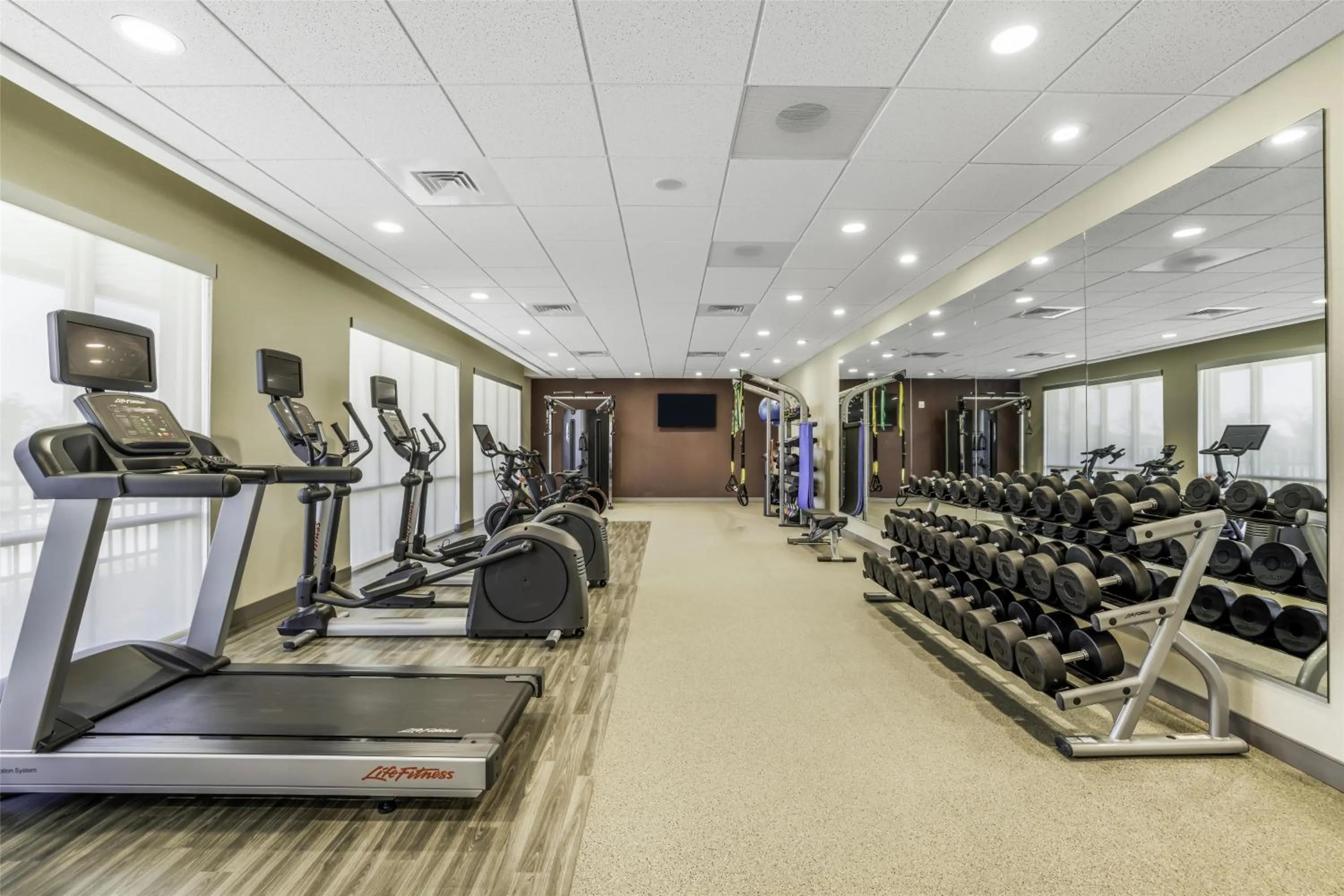 Fitness centre/facilities in Hampton Inn Aurora Medical Center Denver