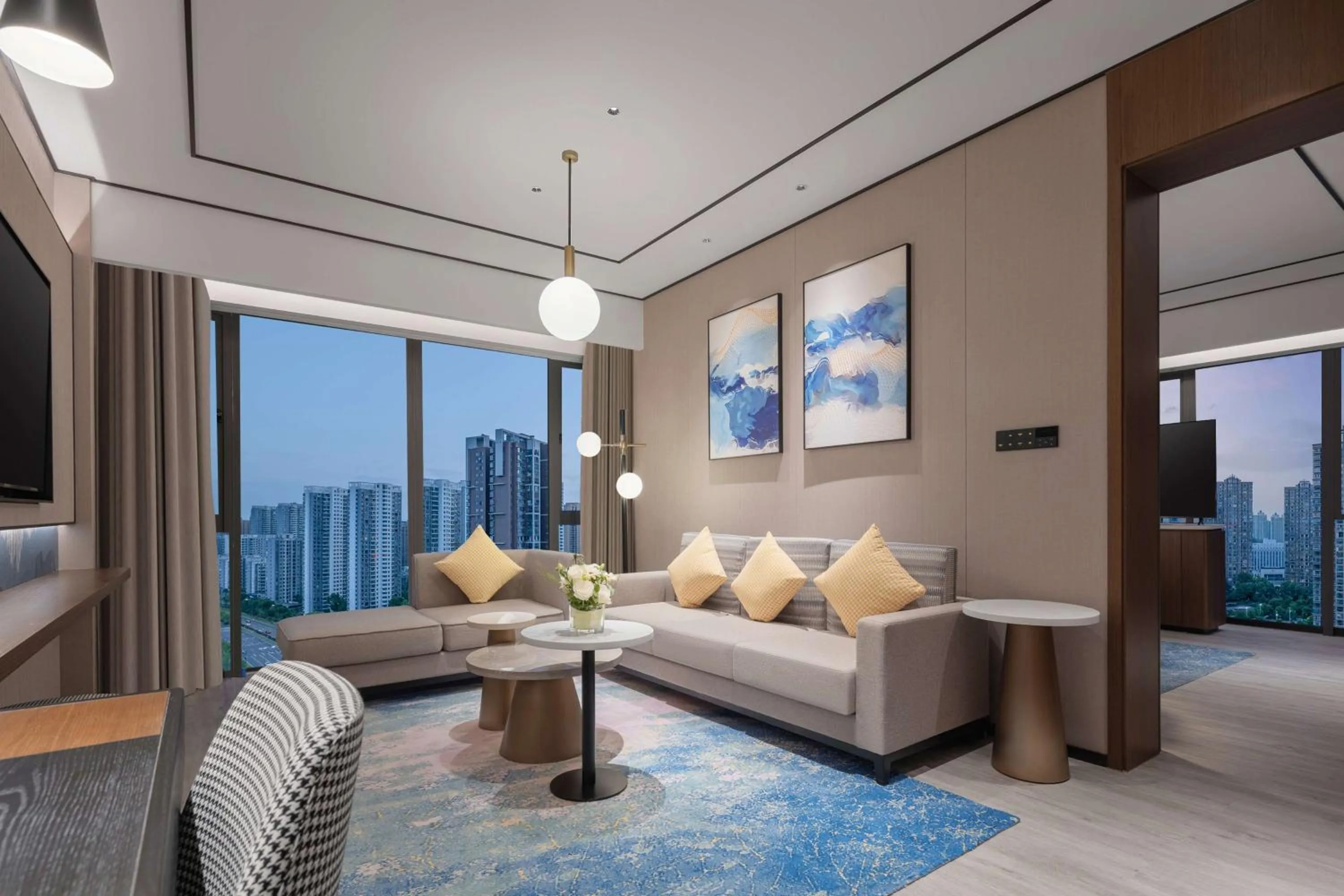 Living room in Hilton Garden Inn Yichang Yiling
