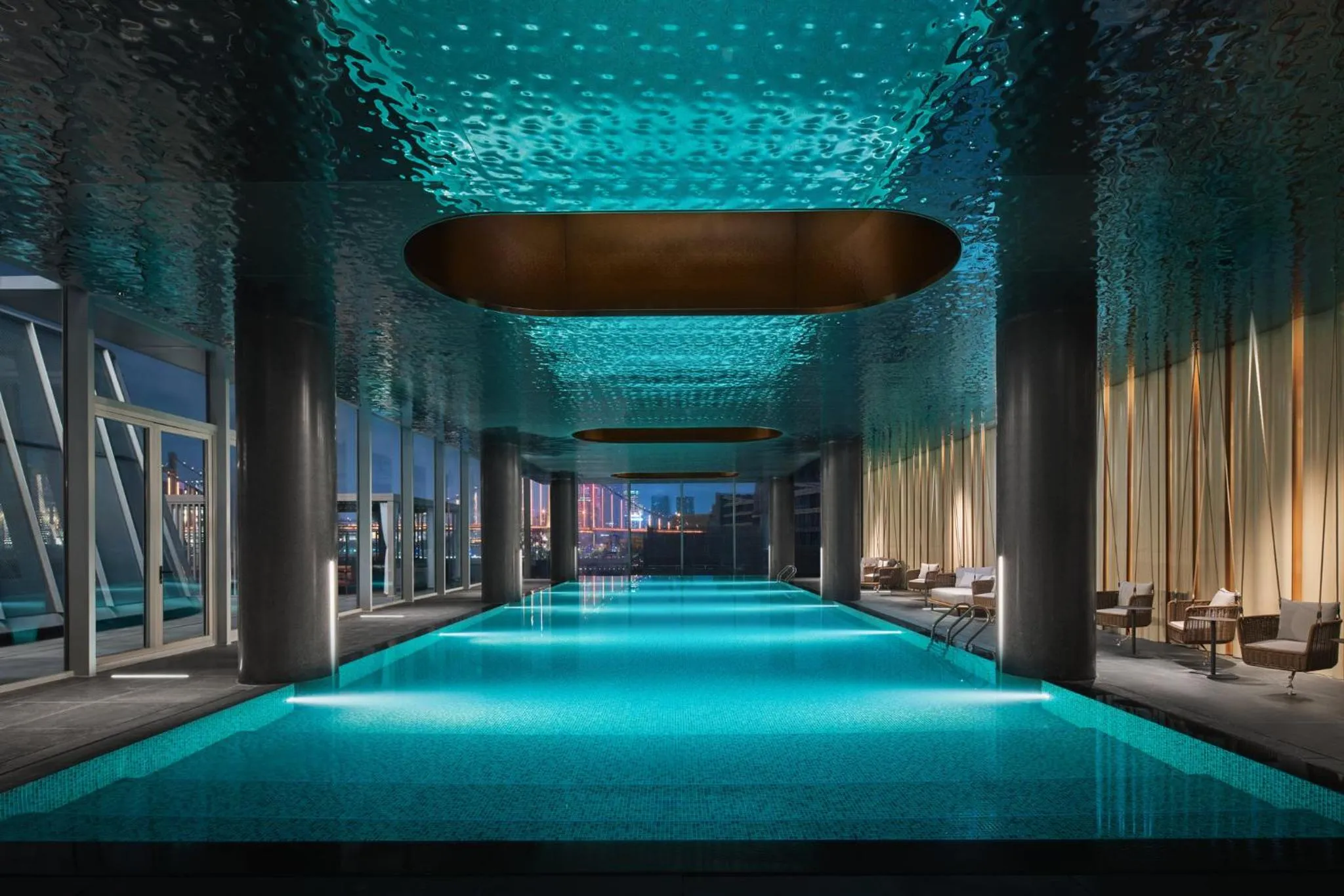 Swimming pool in Hotel Indigo Ningbo Riverside by IHG