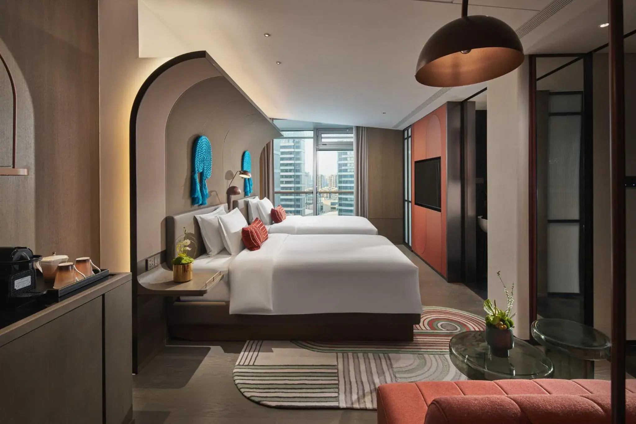 Standard Double Room with Two Double Beds in Hotel Indigo Ningbo Riverside by IHG Standard Double Room with Two Double Beds in Hotel Indigo Ningbo Riverside by IHG