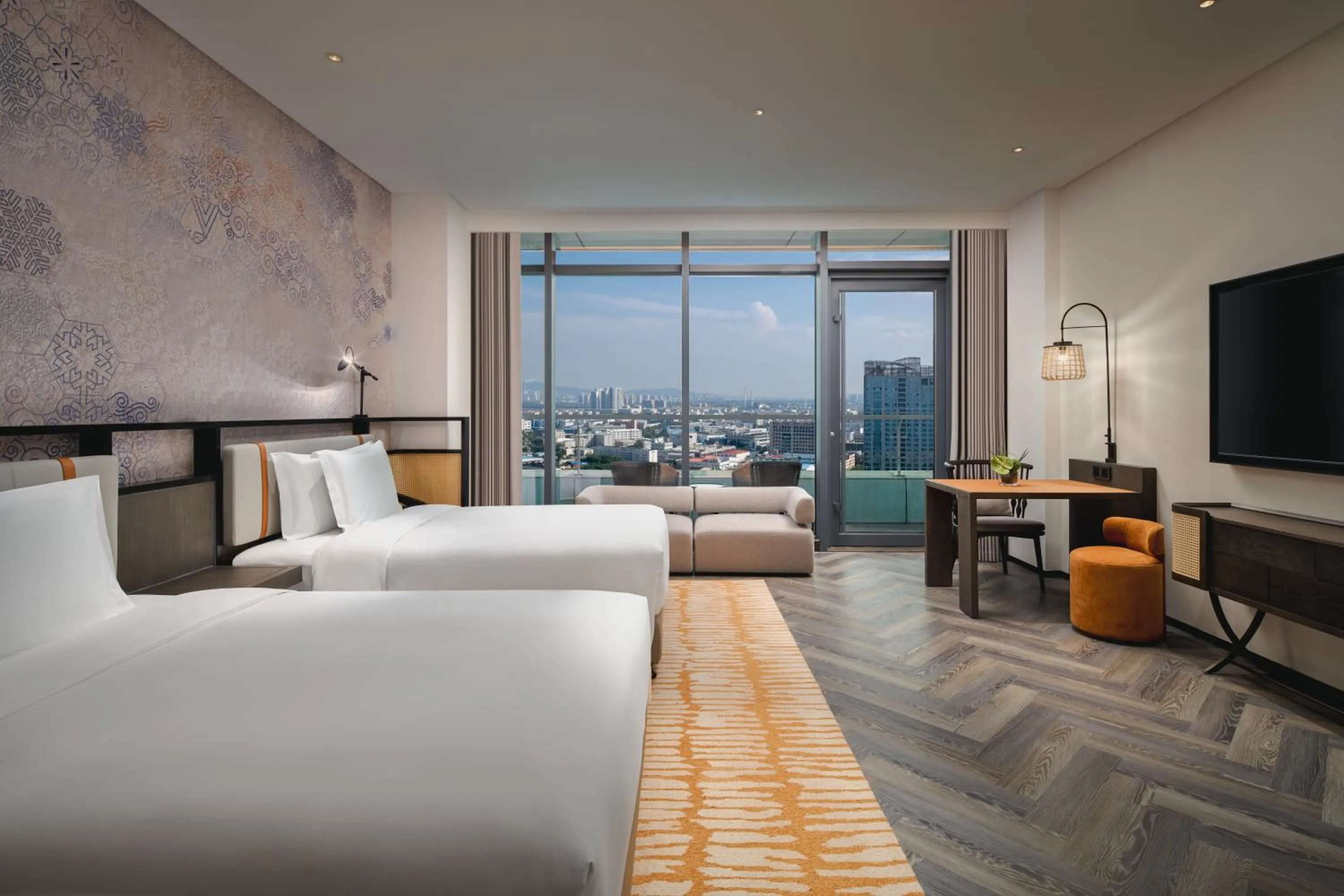 Bedroom, Bed in Hotel Indigo Yantai Golden Coast by IHG