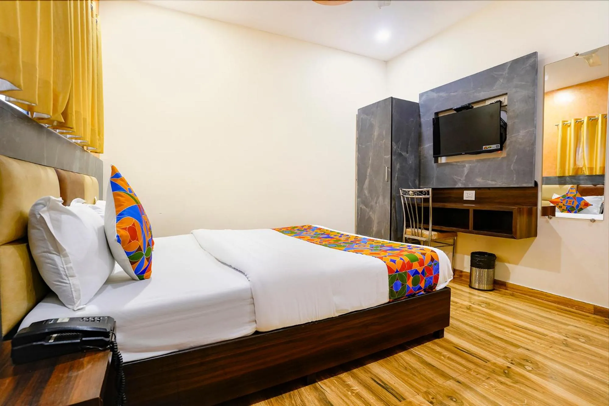 Bed in FabHotel BKC Anex