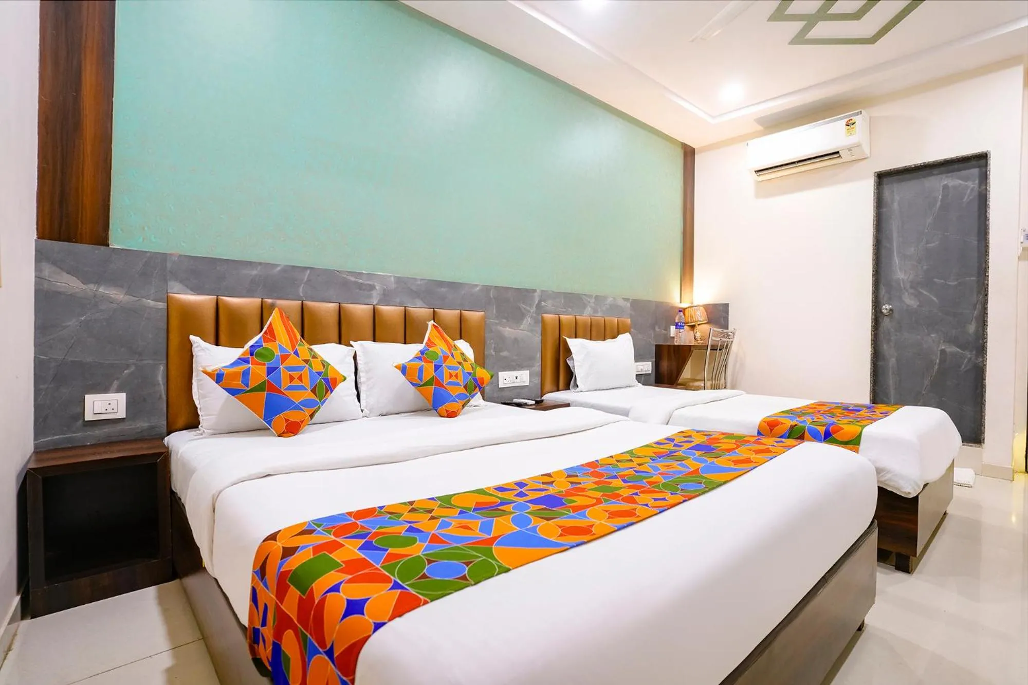 Bed in FabHotel BKC Anex