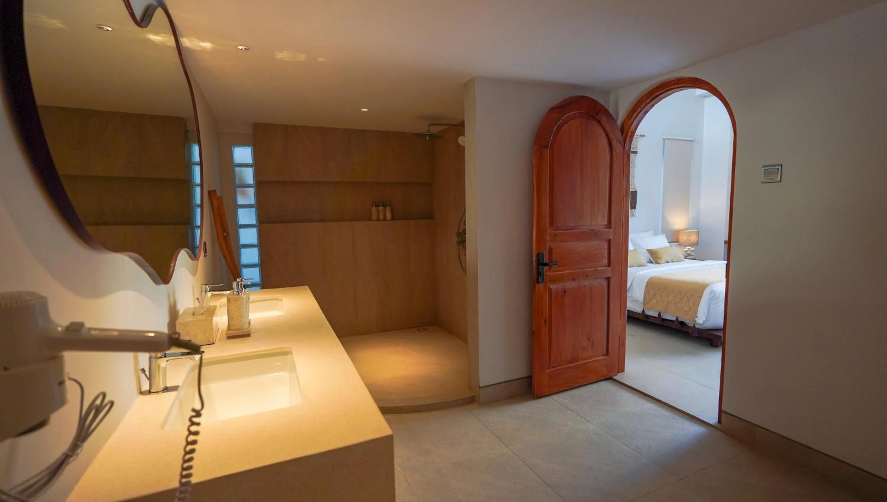Bathroom, Bed in Sama Villa Amed