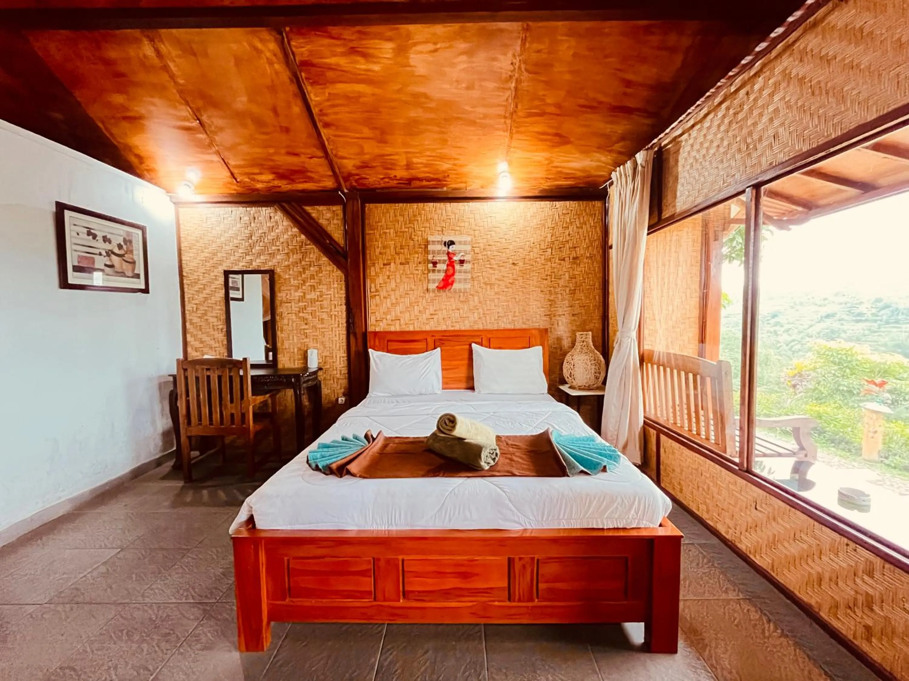 Bed in Villa Gajah Mas