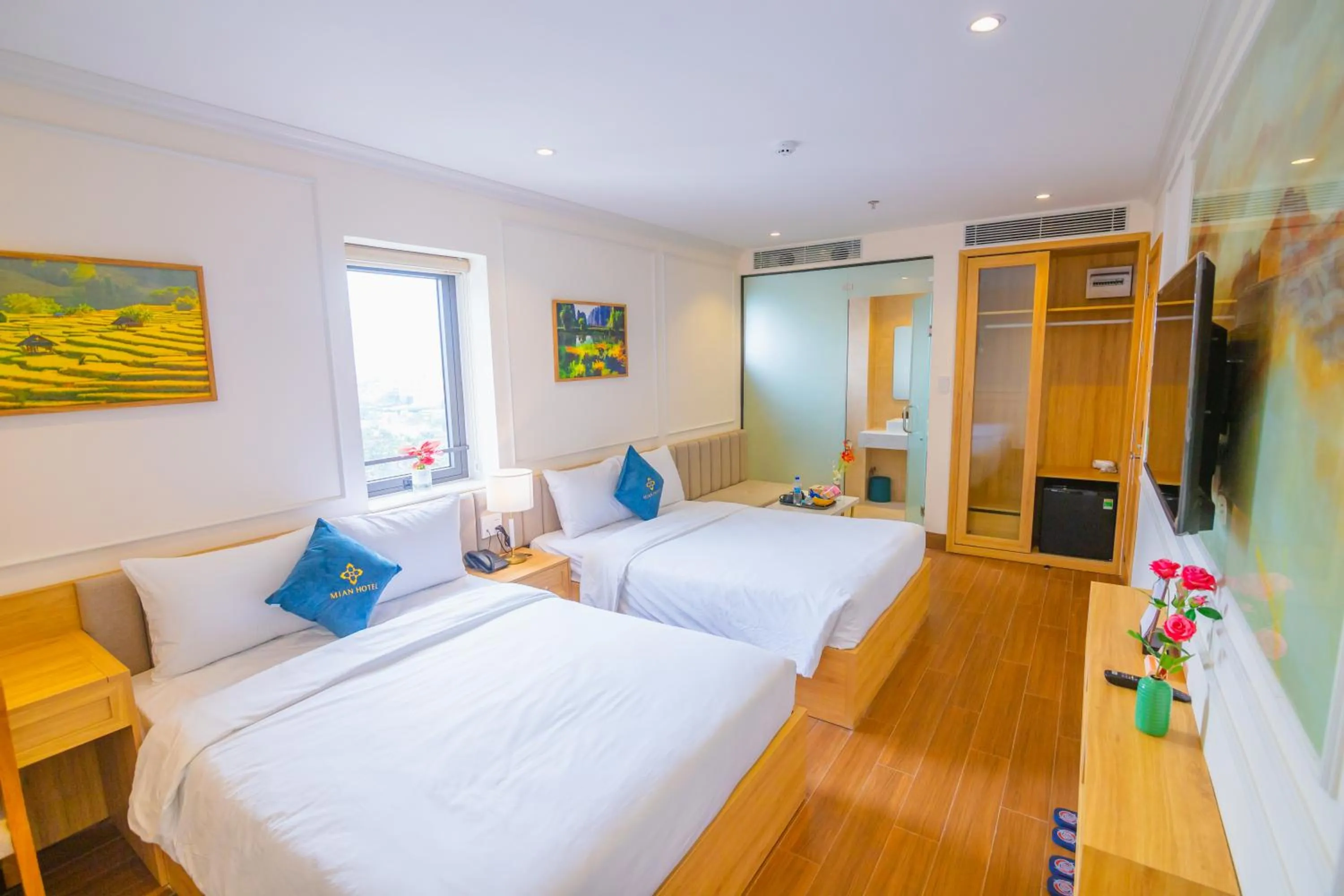 Bed in MiAn Hotel Danang - Infinity Pool