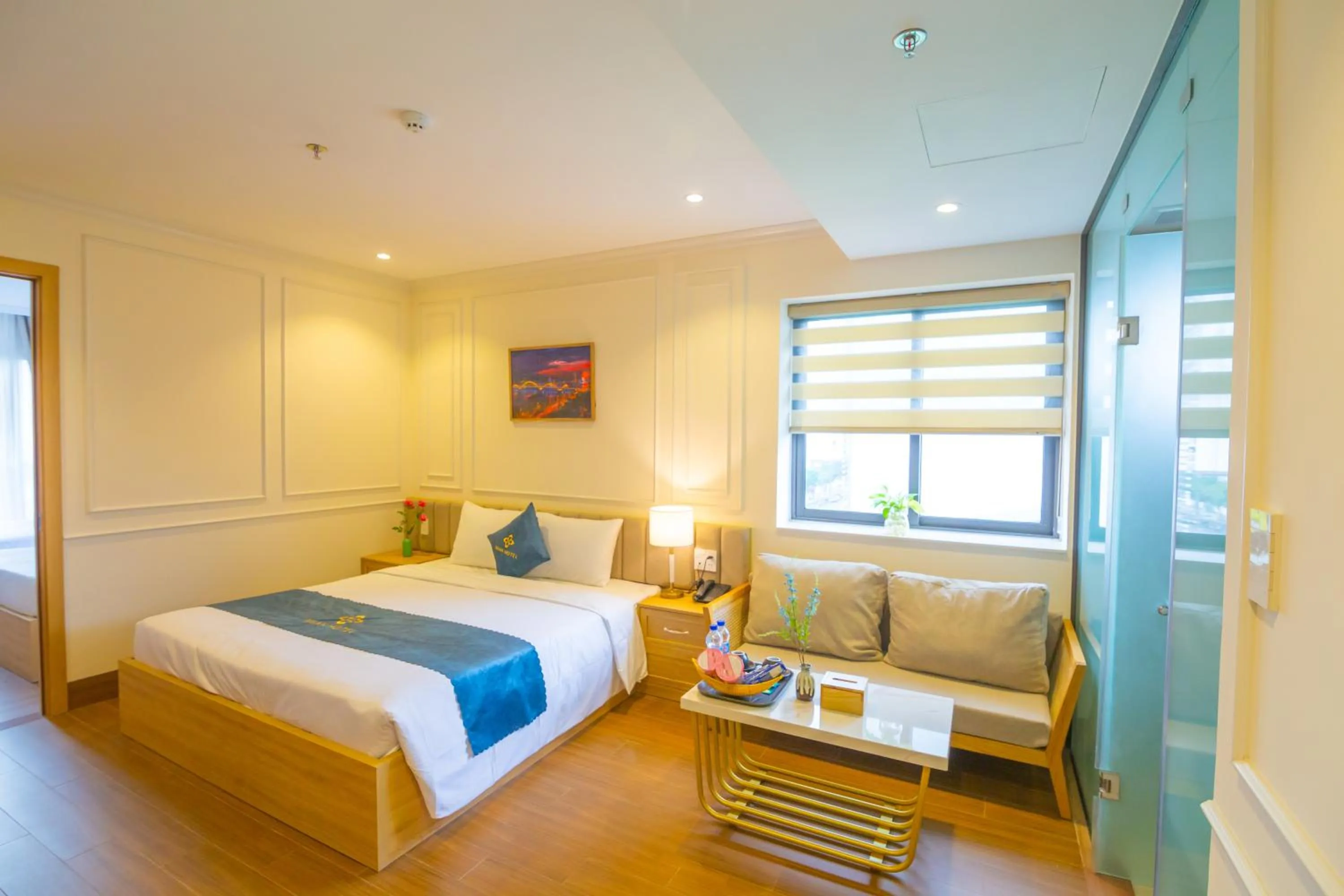 Bed in MiAn Hotel Danang - Infinity Pool