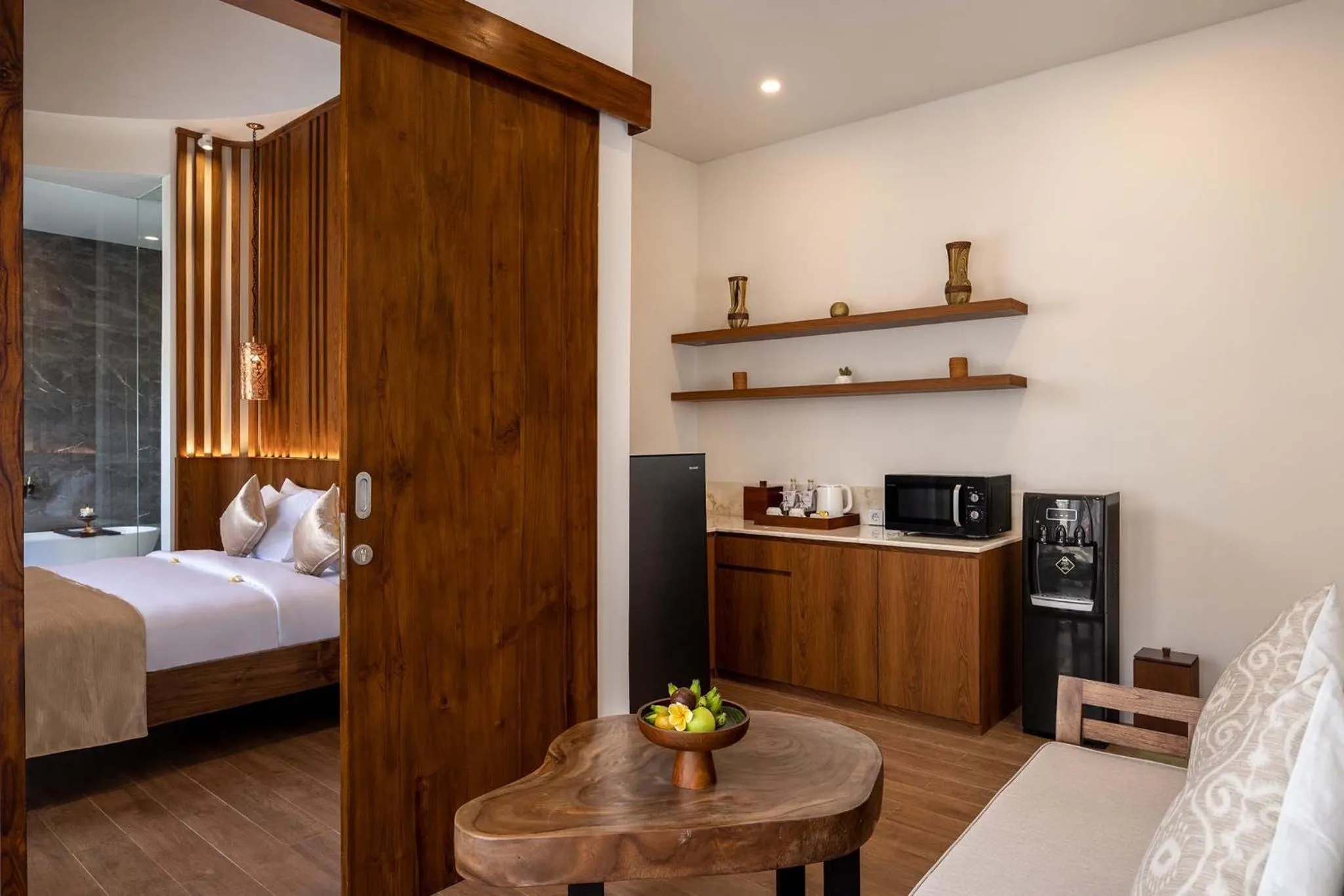 Coffee/tea facilities, Bed in The Prime Canggu Bali by Kanaya Hospitality
