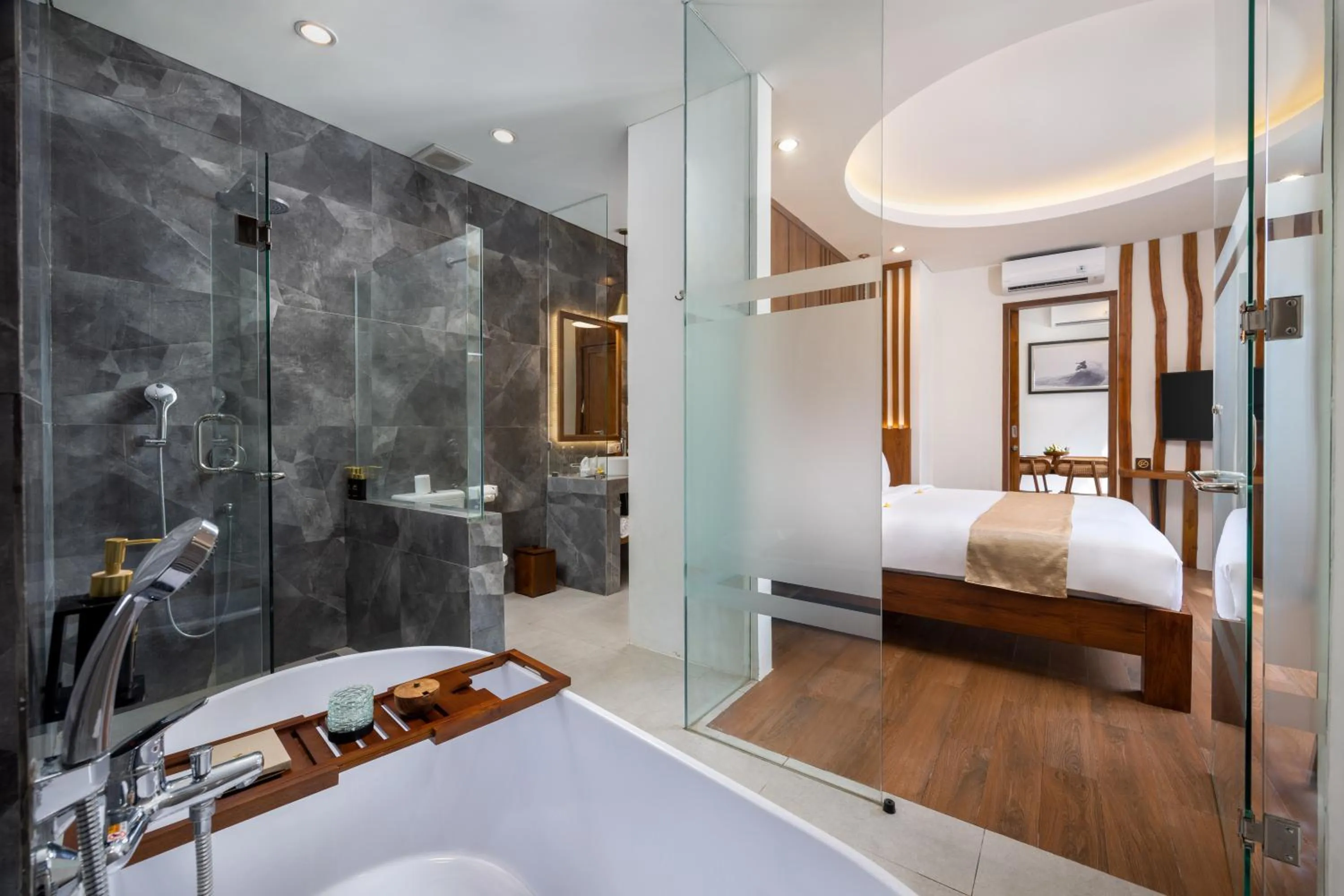 Bathroom, Bed in The Prime Canggu Bali by Kanaya Hospitality
