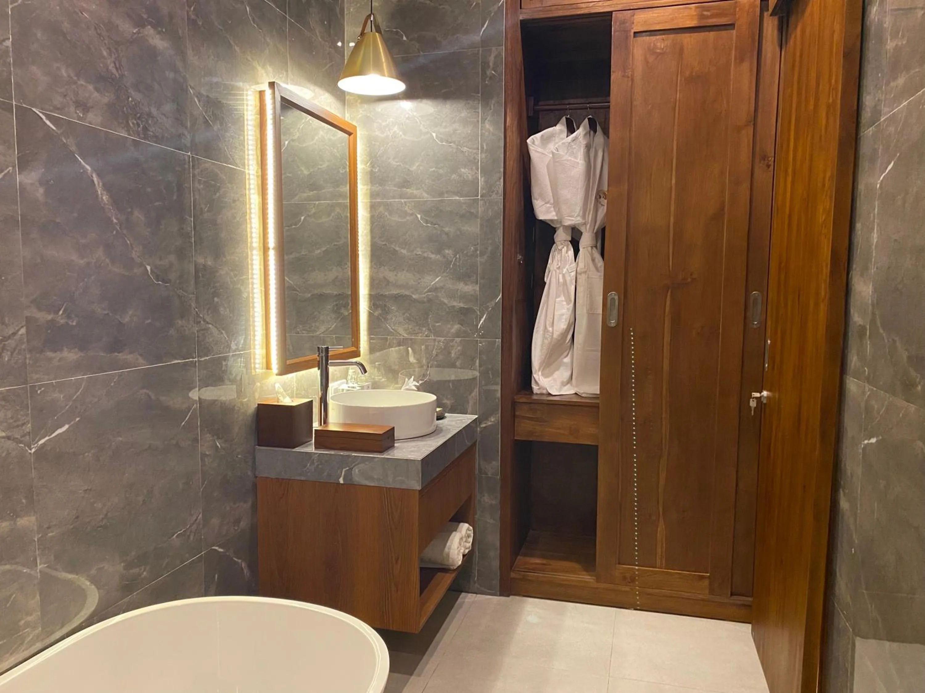 Bathroom in The Prime Canggu Bali by Kanaya Hospitality