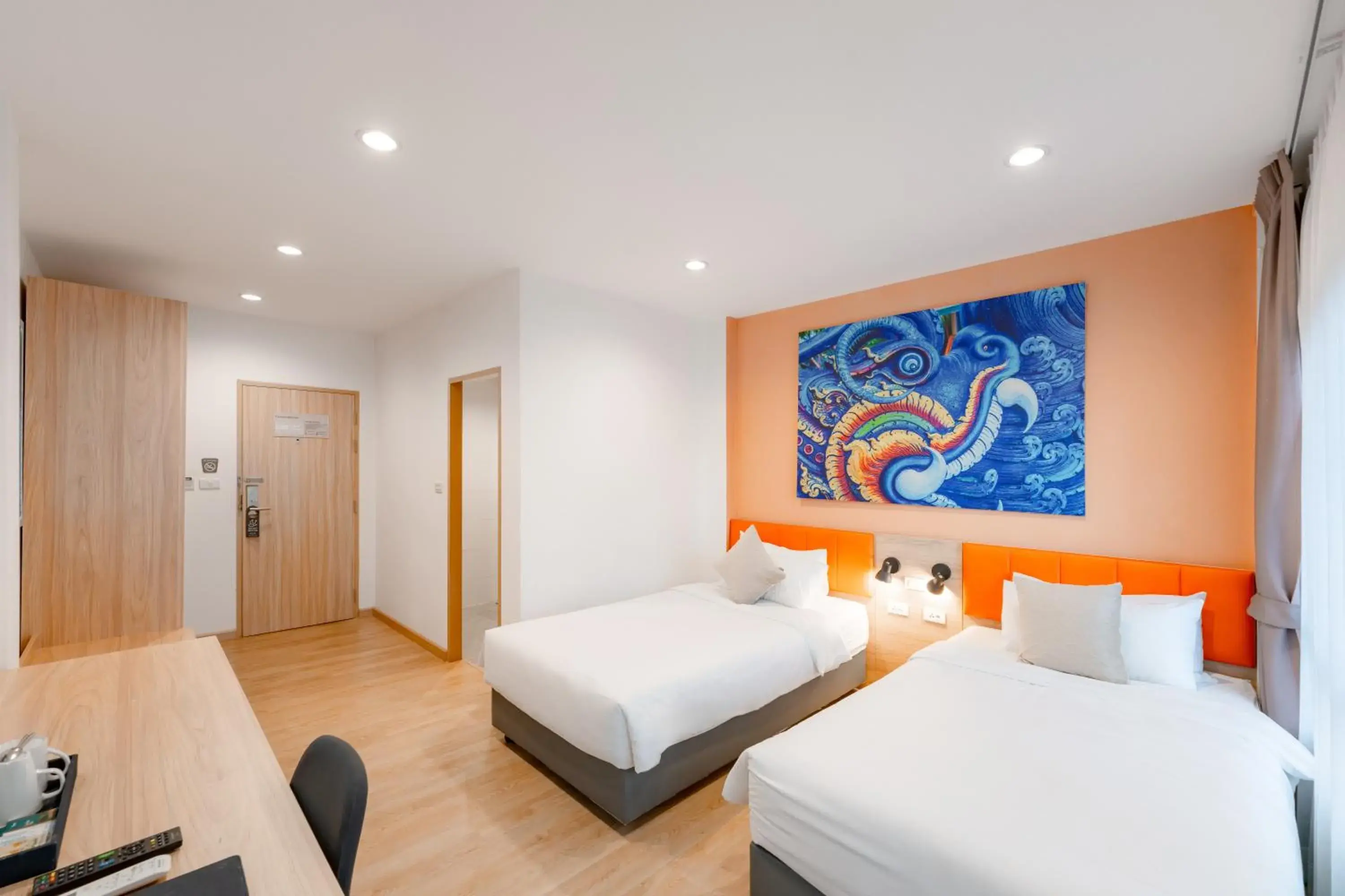 Deluxe Twin Room in Moji Don Mueang Airport Hotel - Bangkok Deluxe Twin Room in Moji Don Mueang Airport Hotel - Bangkok