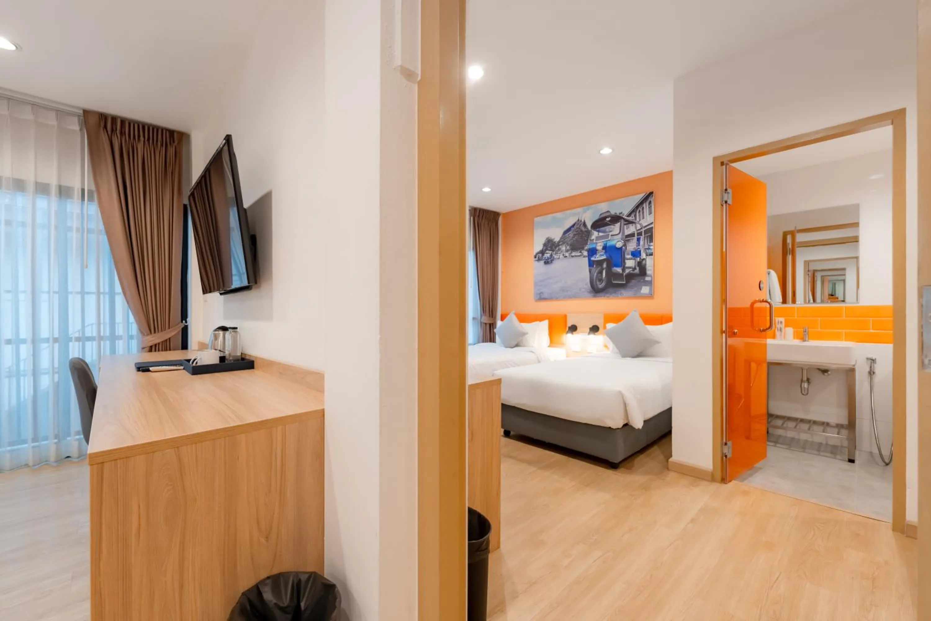 Photo of the whole room, Bed in Moji Don Mueang Airport Hotel - Bangkok