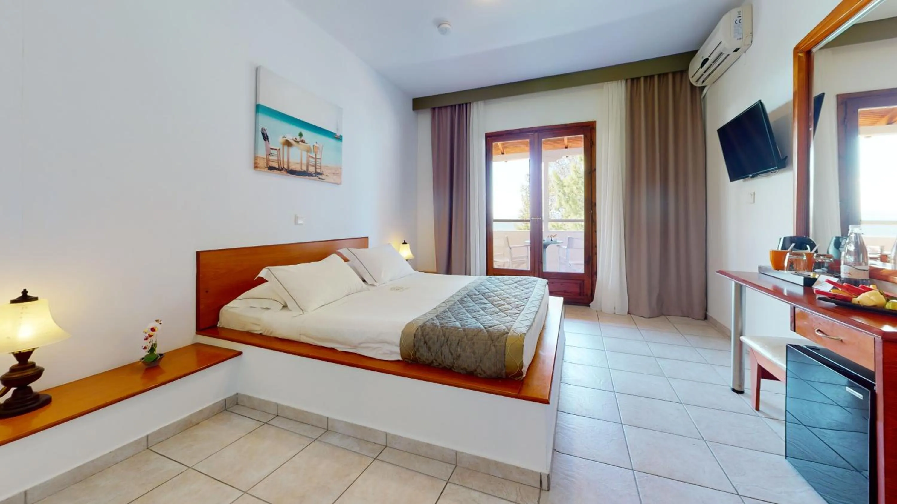 Bedroom, Bed in Acrotel Elea Beach
