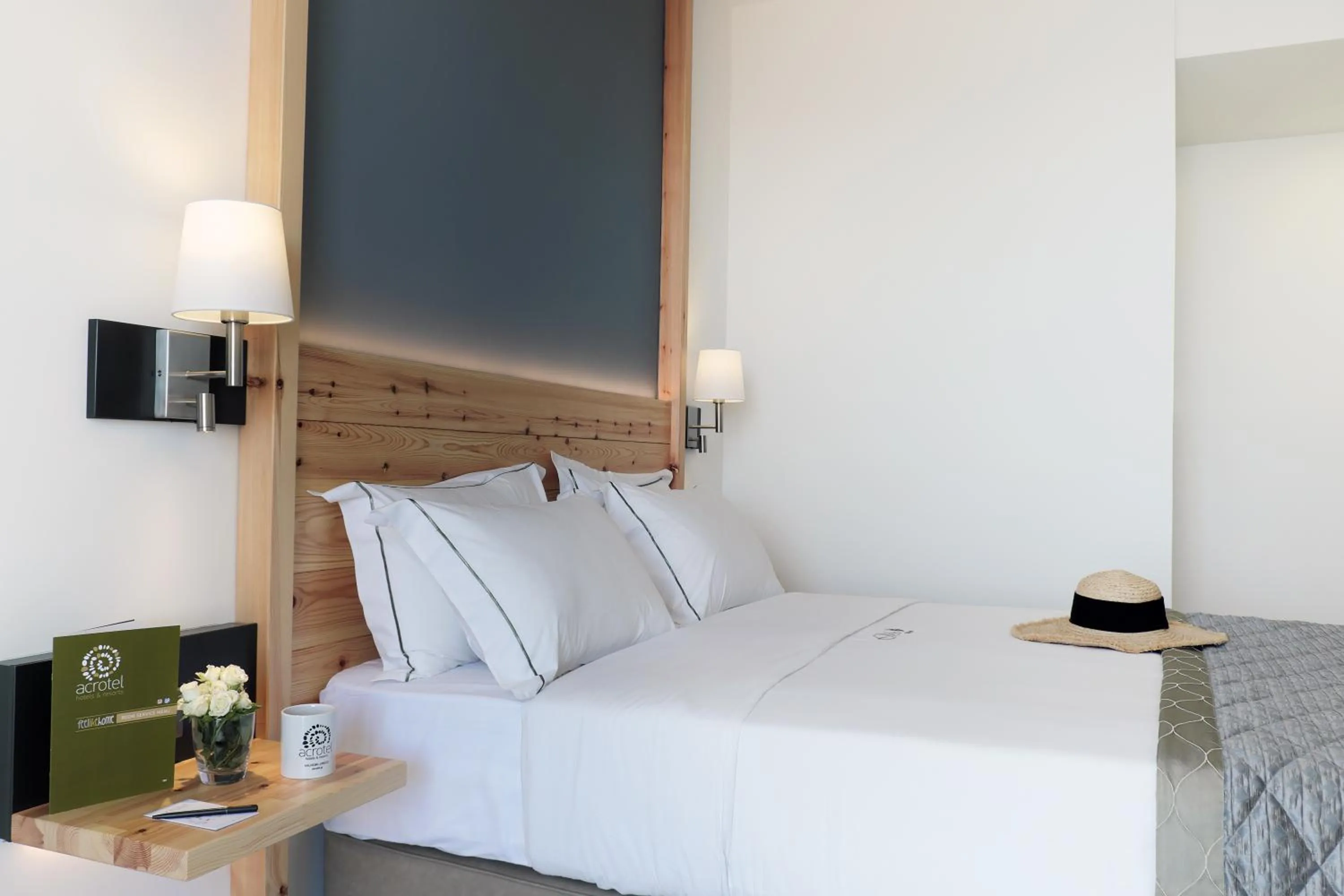 Bedroom, Bed in Acrotel Elea Beach