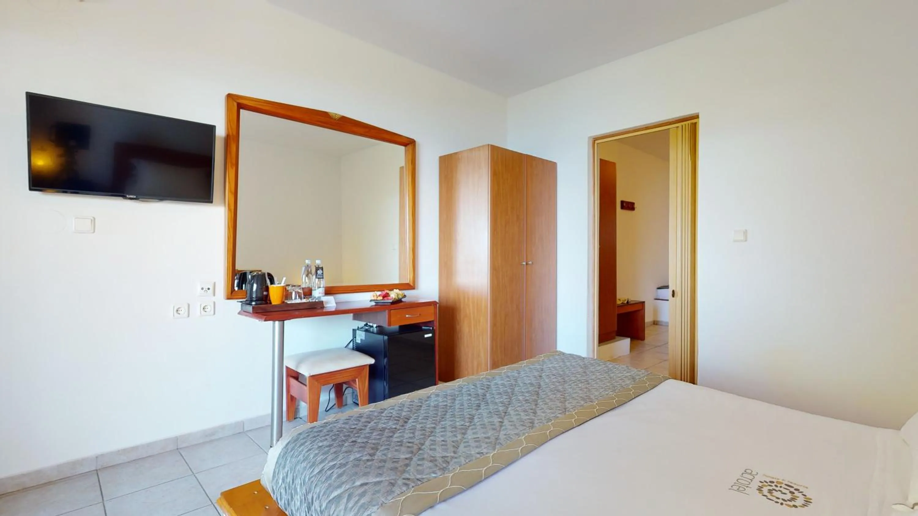 Bedroom, Bed in Acrotel Elea Beach