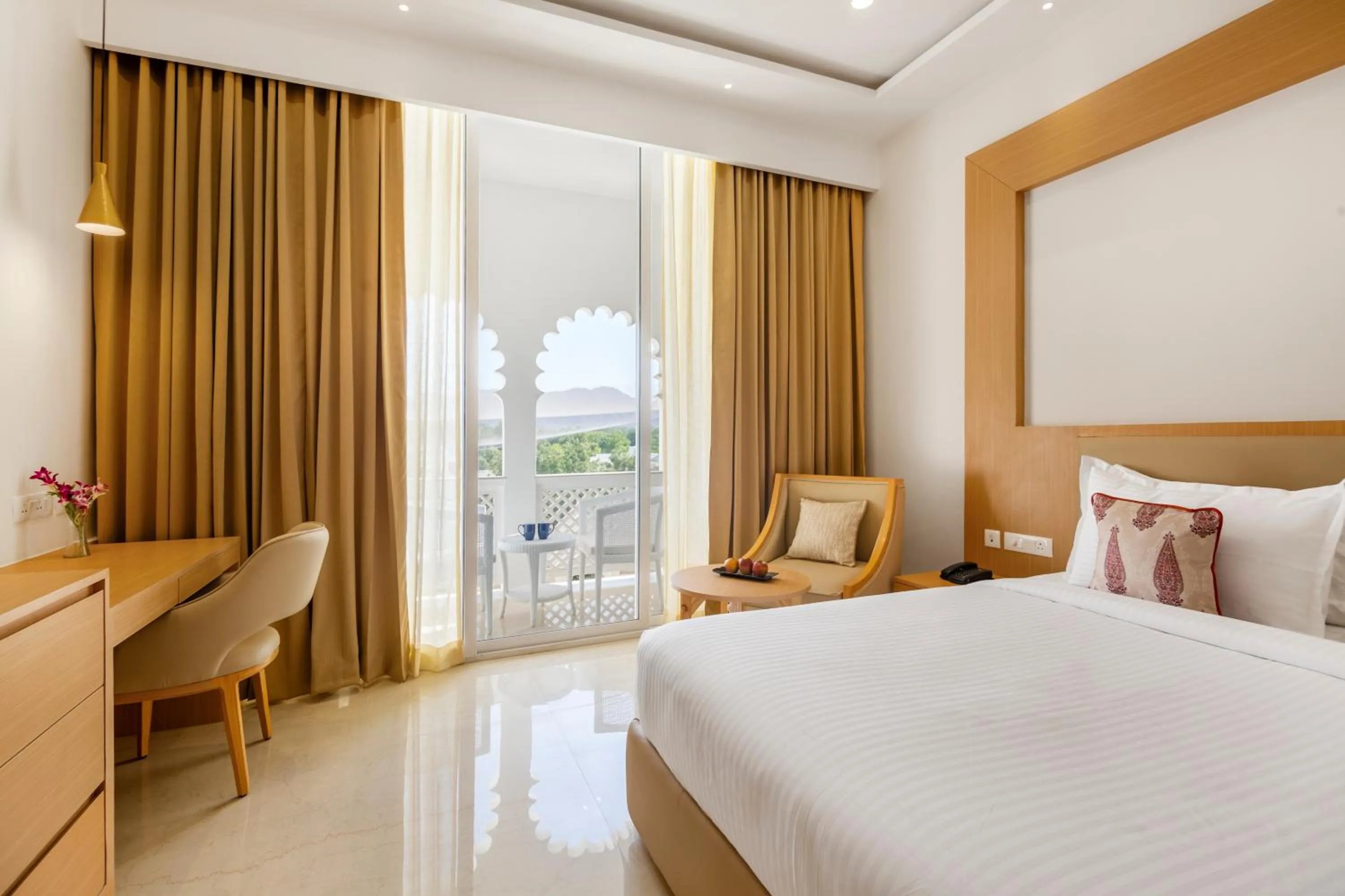 Bed in Sterling Aravalli Udaipur