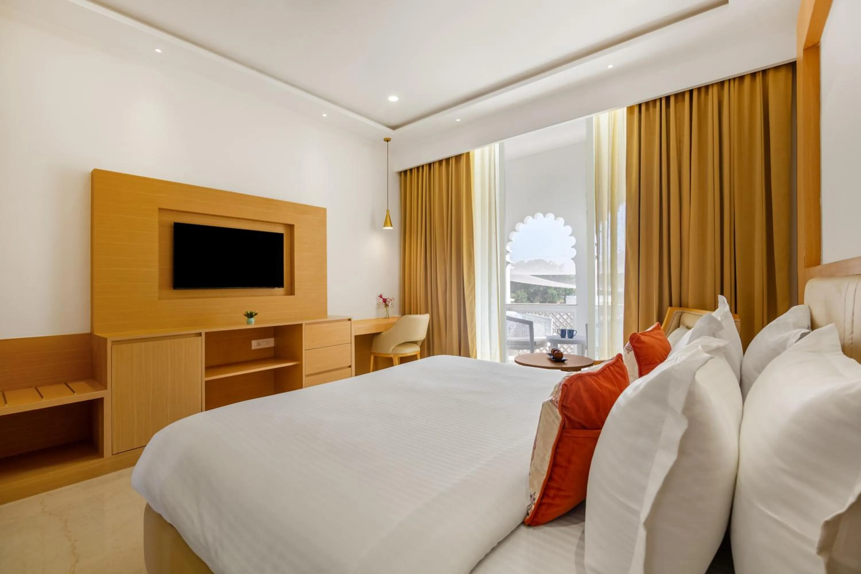 Bed in Sterling Aravalli Udaipur