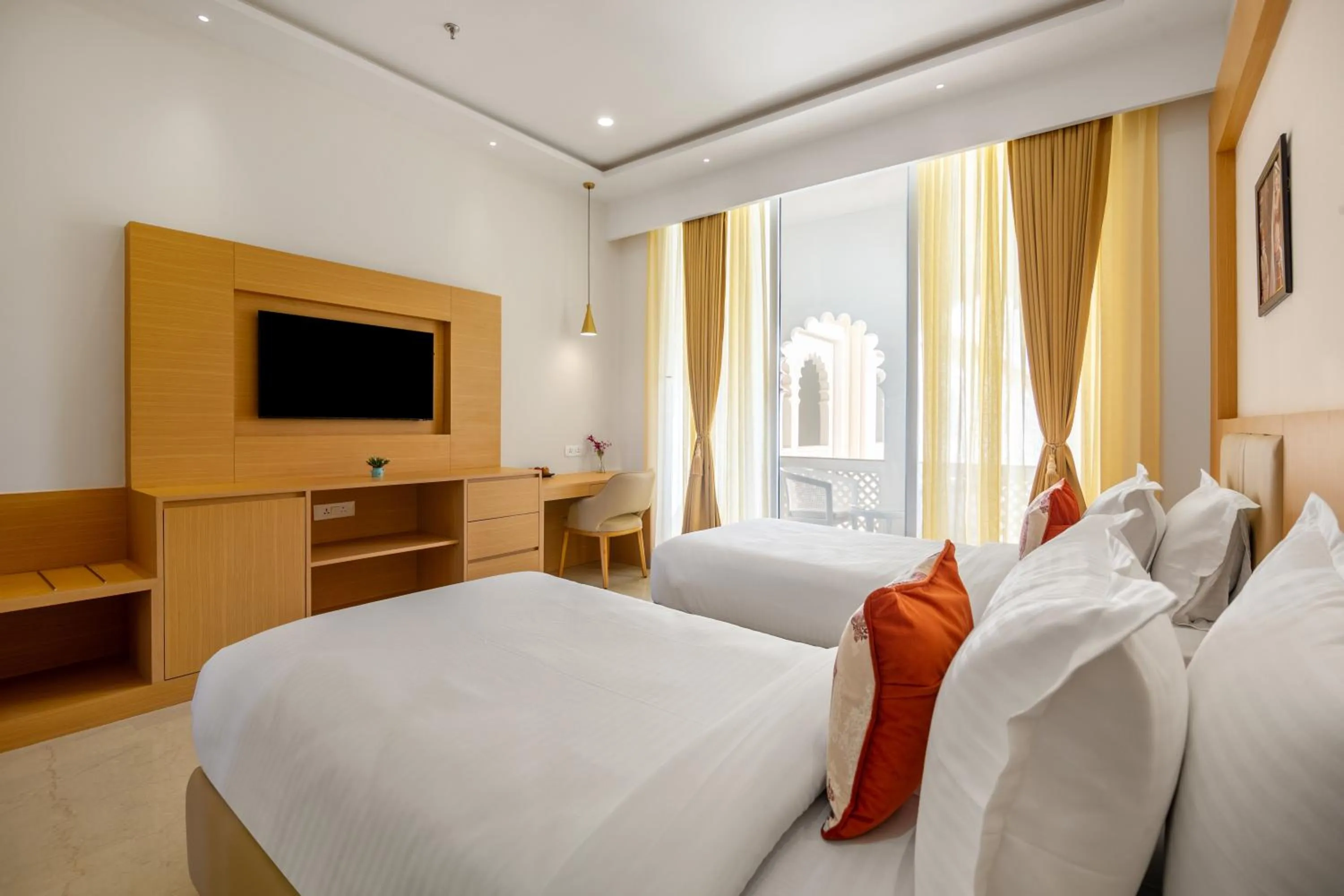 Bed in Sterling Aravalli Udaipur