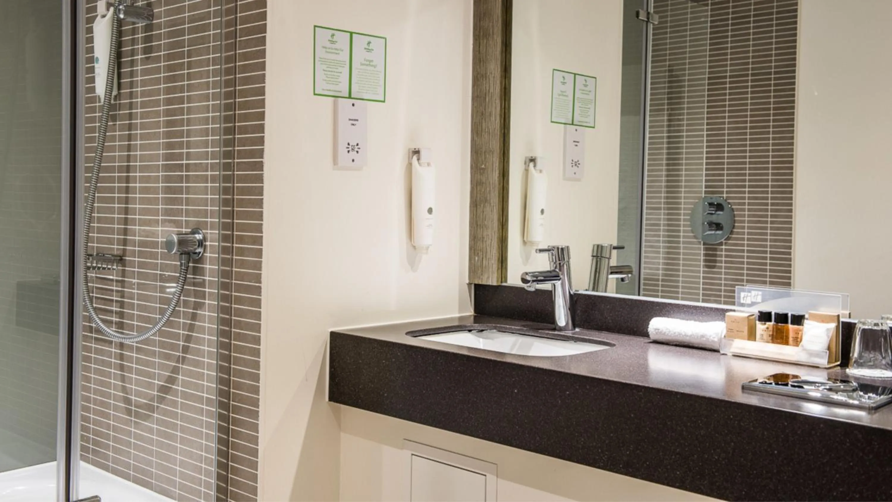 Shower in Holiday Inn Milton Keynes East M1 Junc 14 by IHG