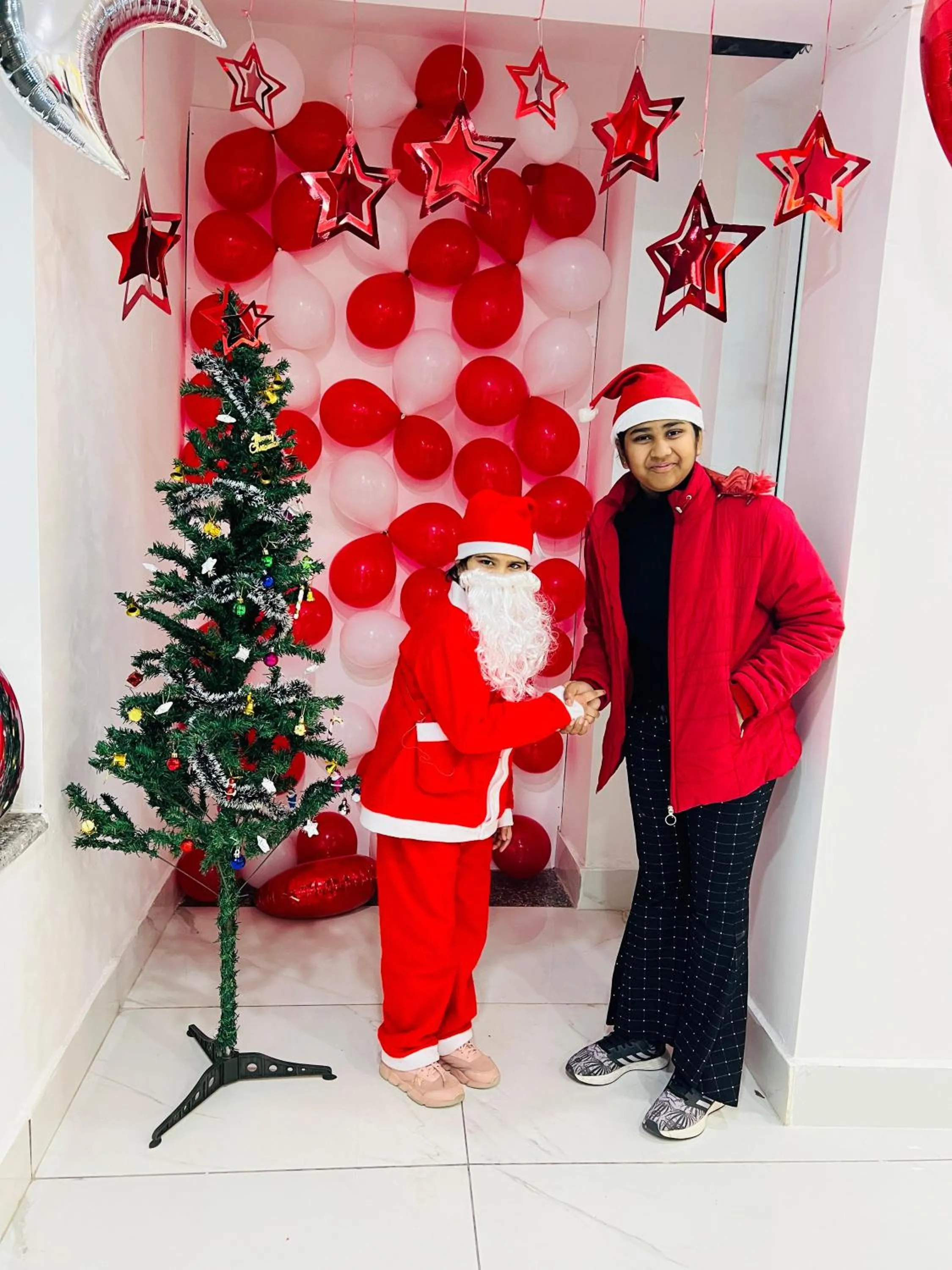 Guests in The Shalam Resort श्रीकृष्ण शरणं मम