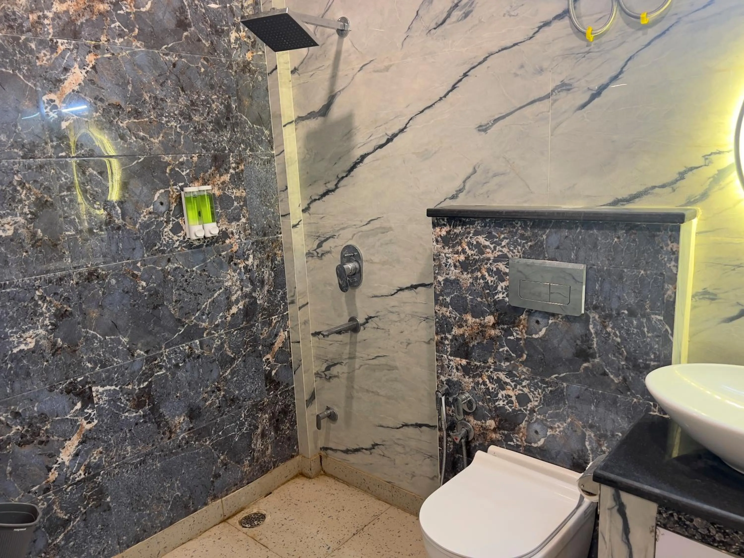 Shower in The Shalam Resort श्रीकृष्ण शरणं मम